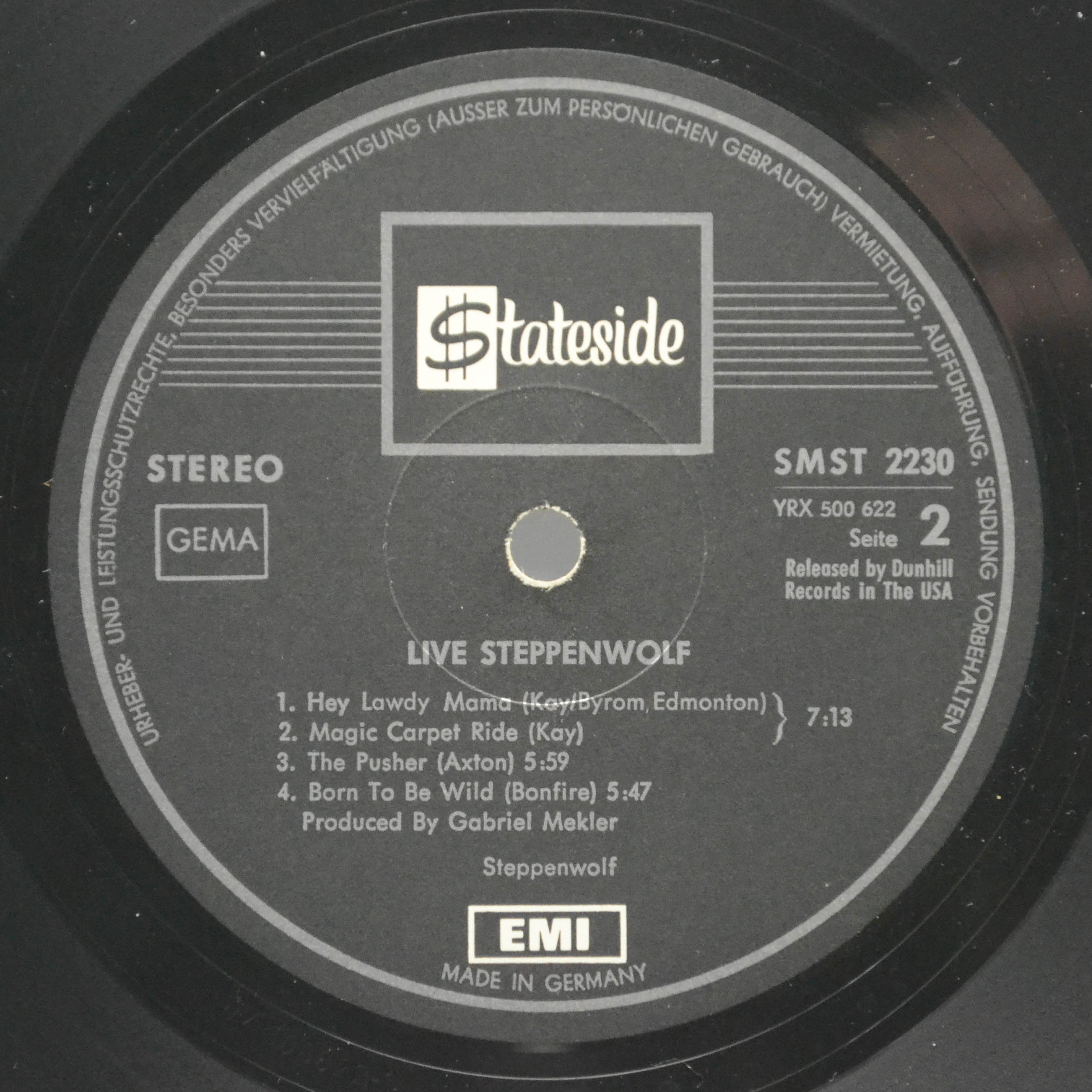 Steppenwolf — Live (2LP), 1970