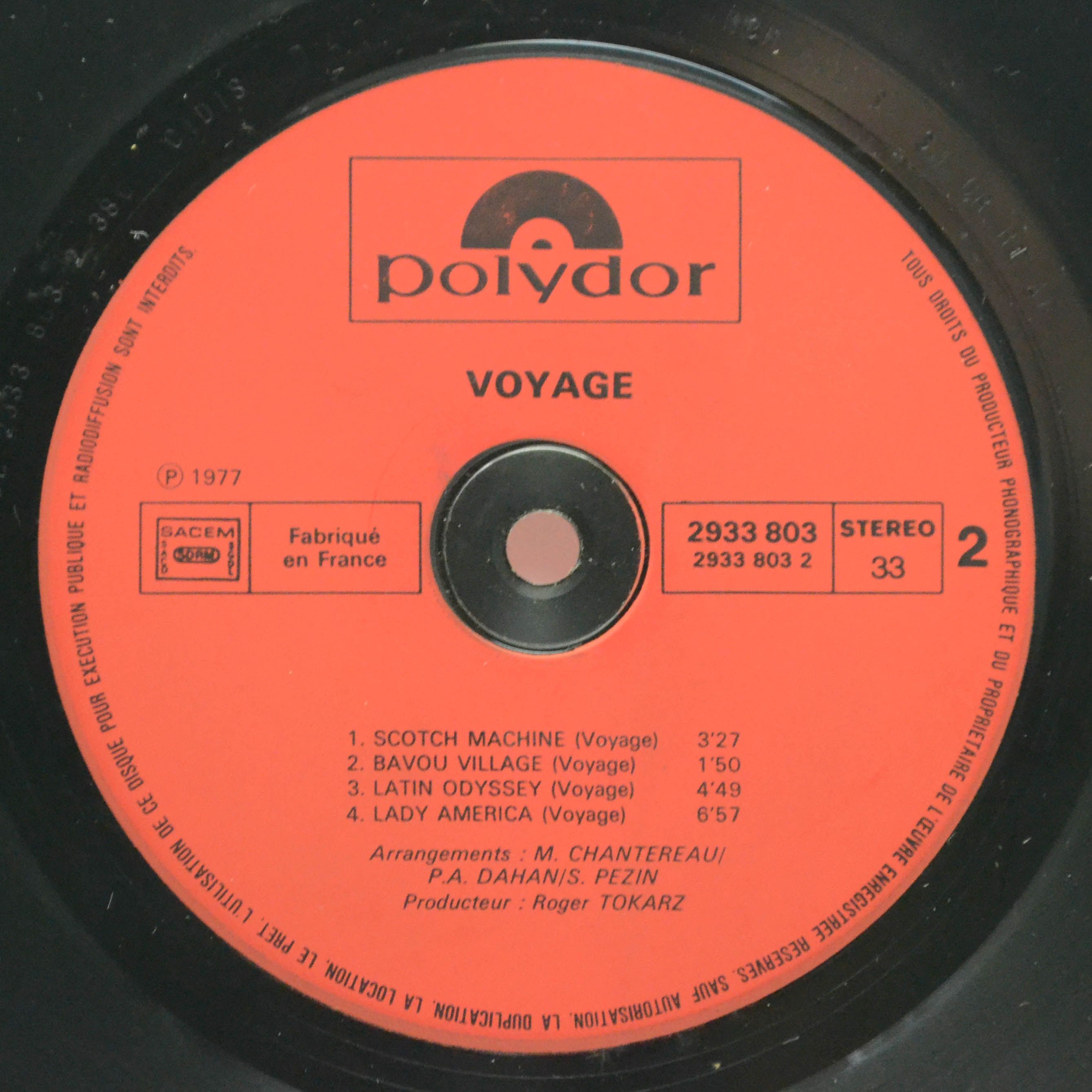 Voyage — Voyage (1-st, France), 1977