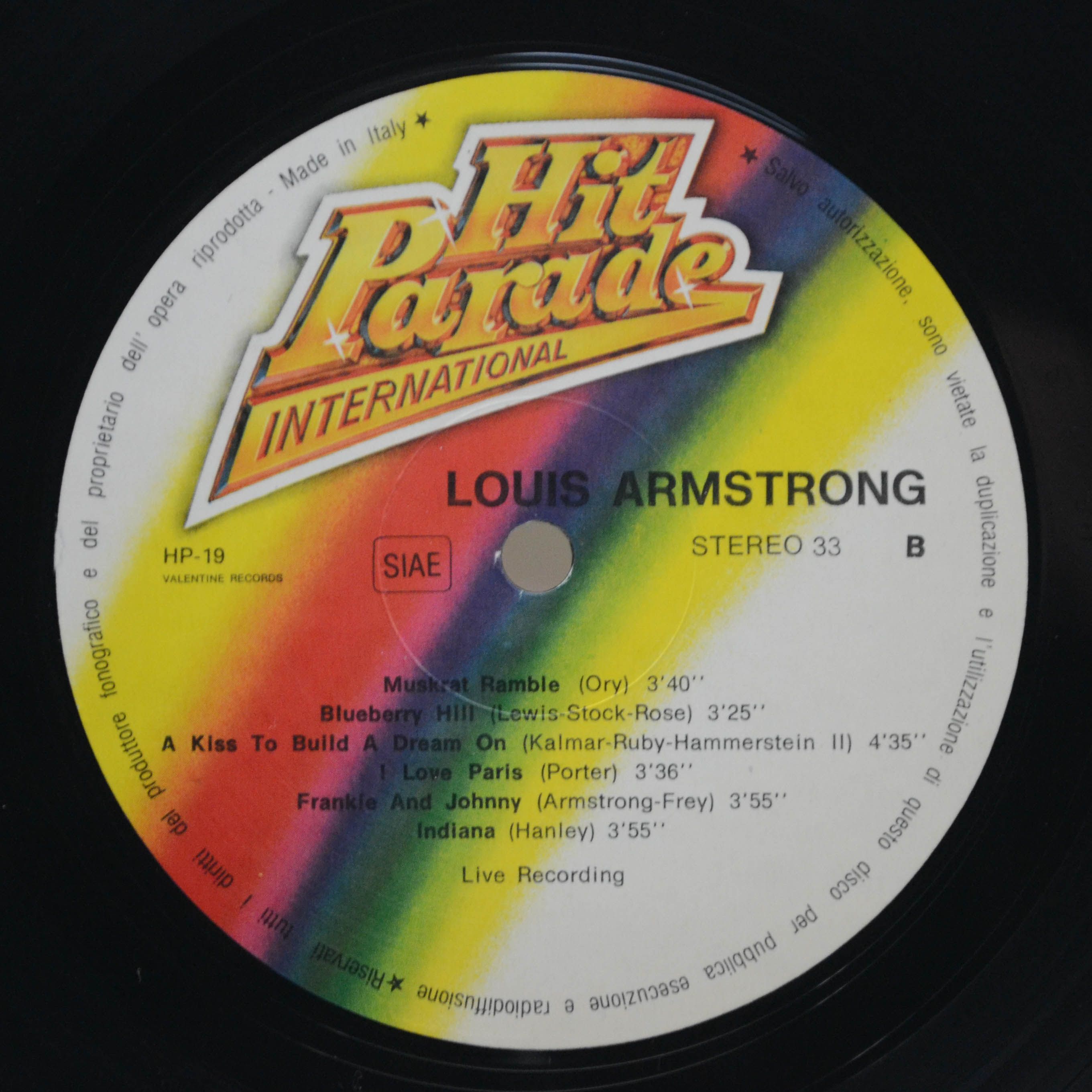 Louis Armstrong — Louis Armstrong (booklet ), 1982