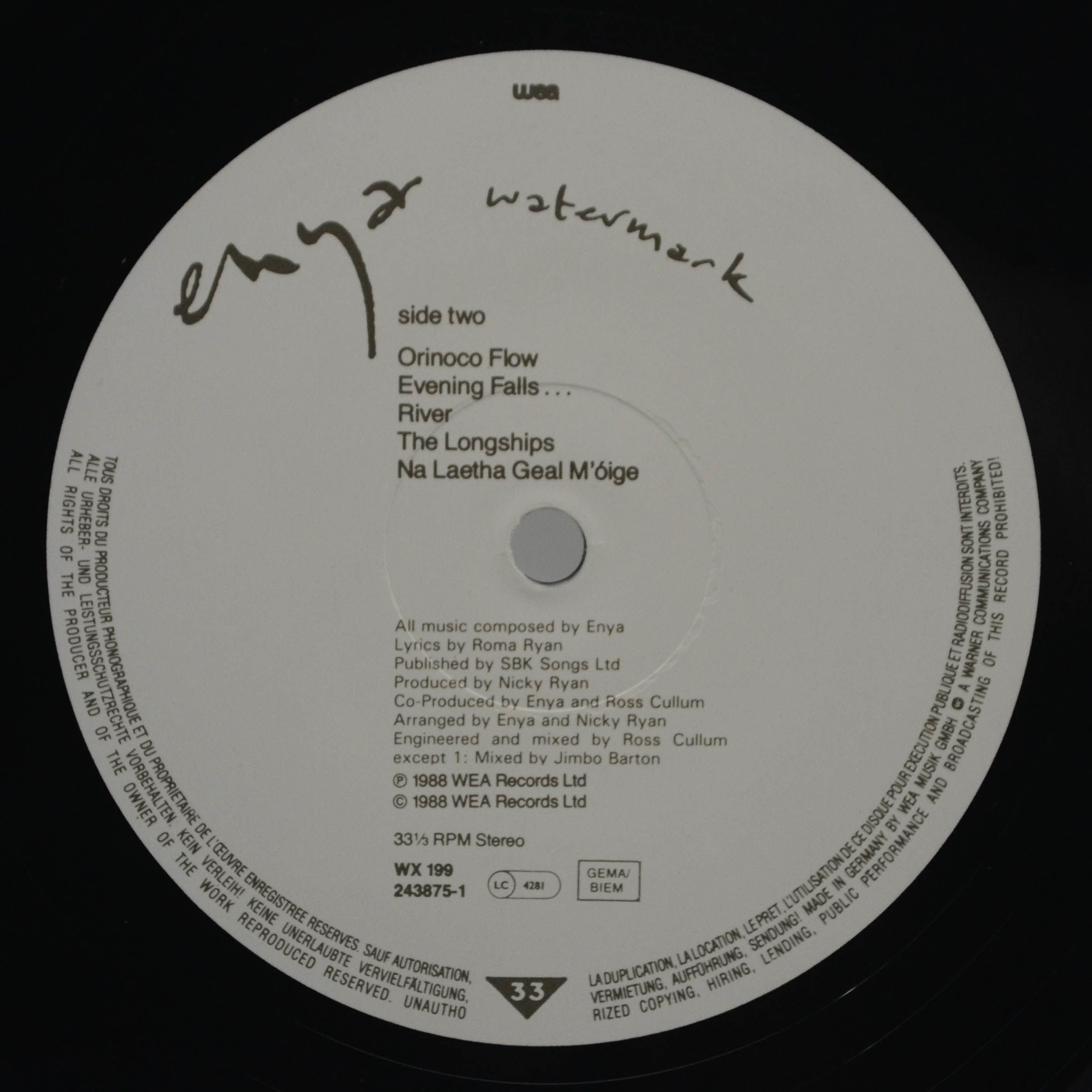 Enya — Watermark, 1988