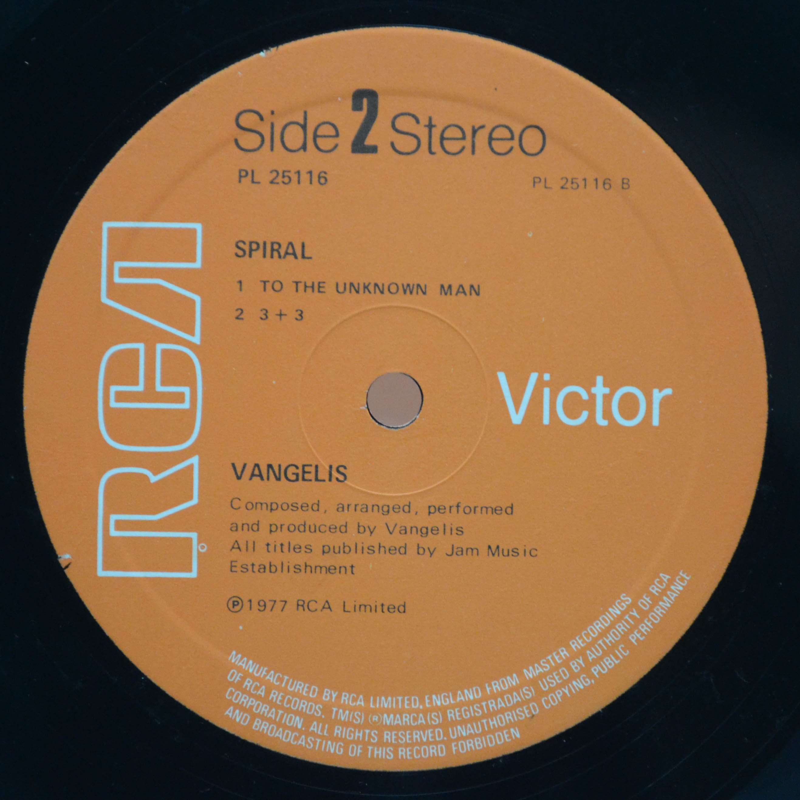 Vangelis — Spiral (UK), 1977