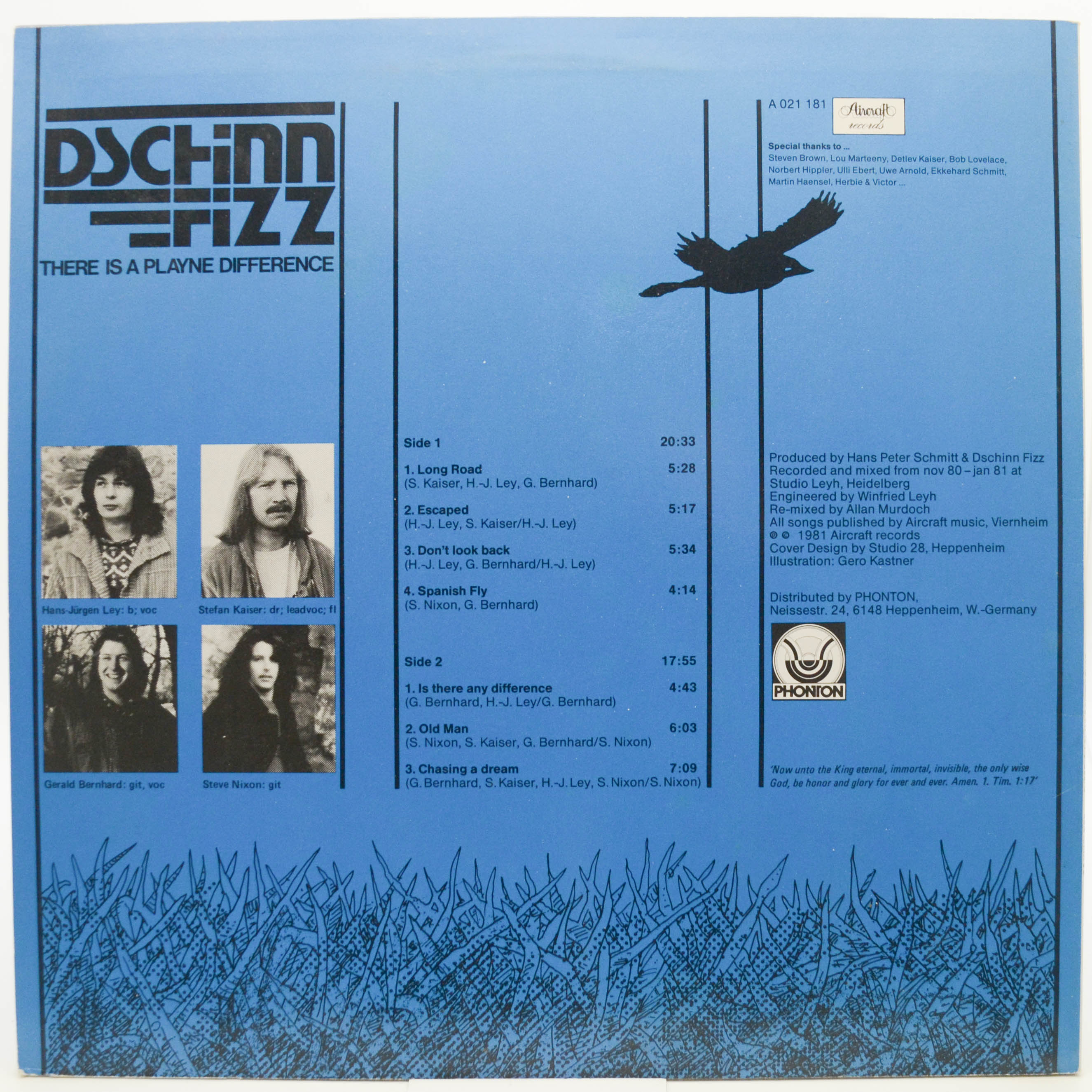 Dschinn Fizz — There Is A Playne Difference, 1981