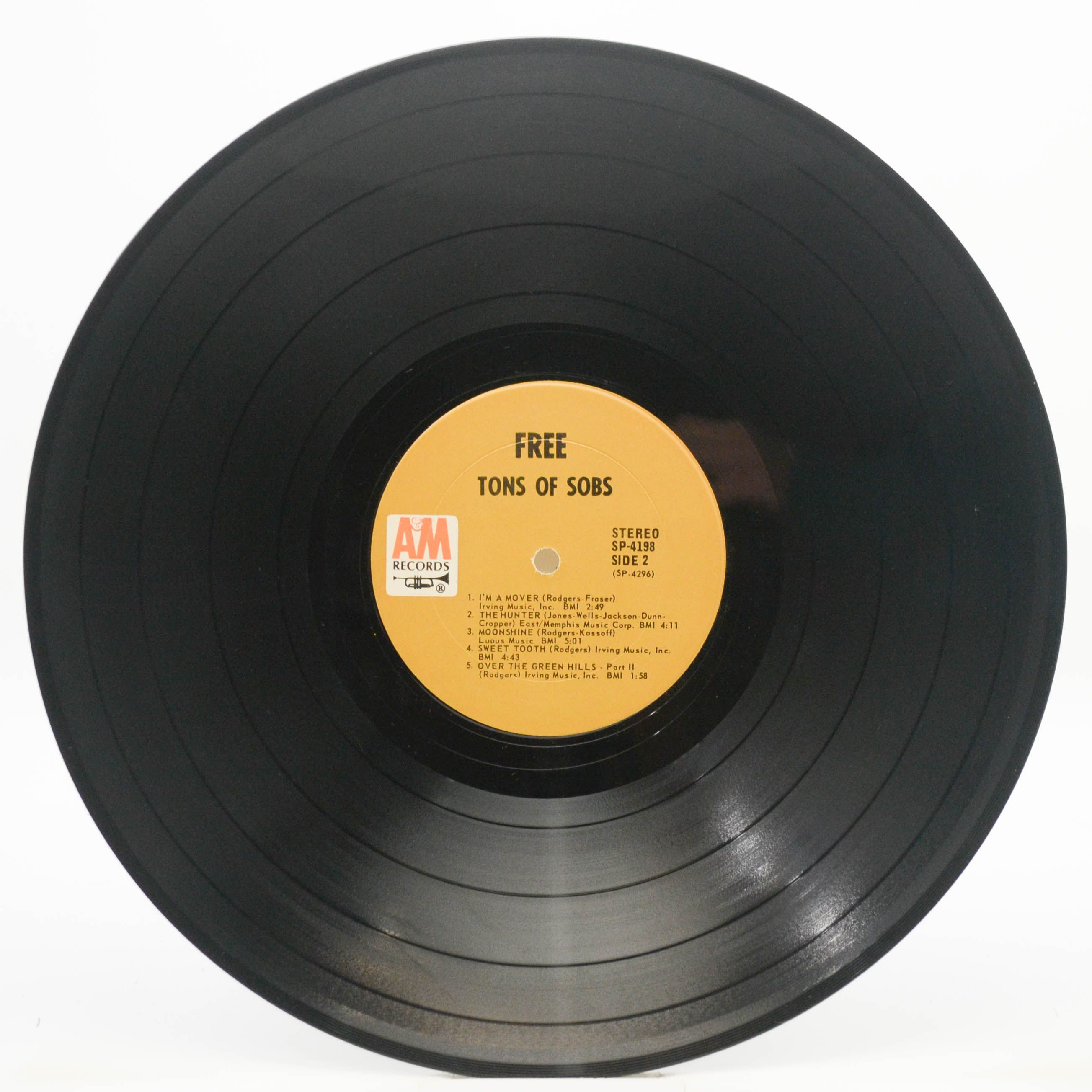 Free — Tons Of Sobs (USA), 1969