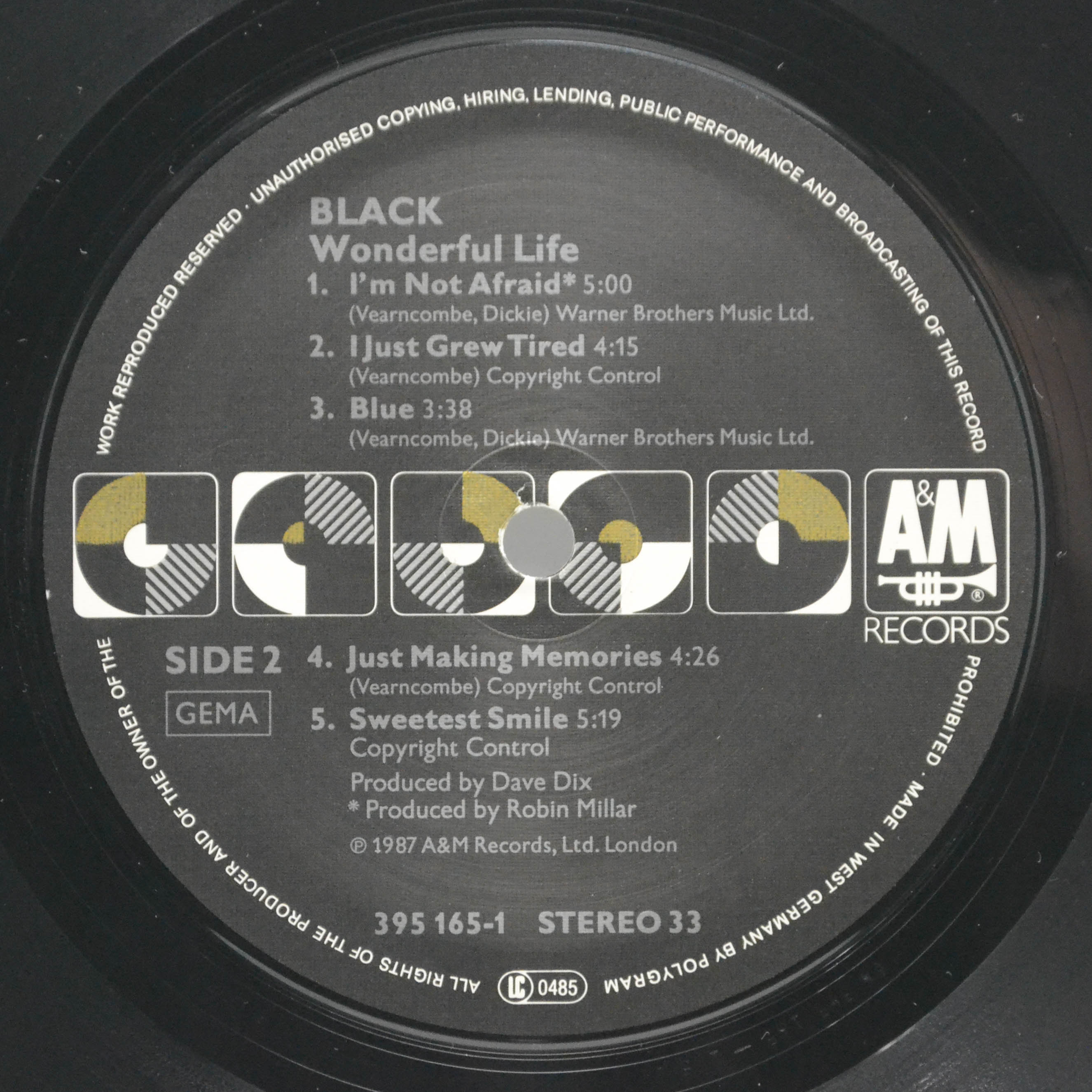 Black — Wonderful Life, 1987