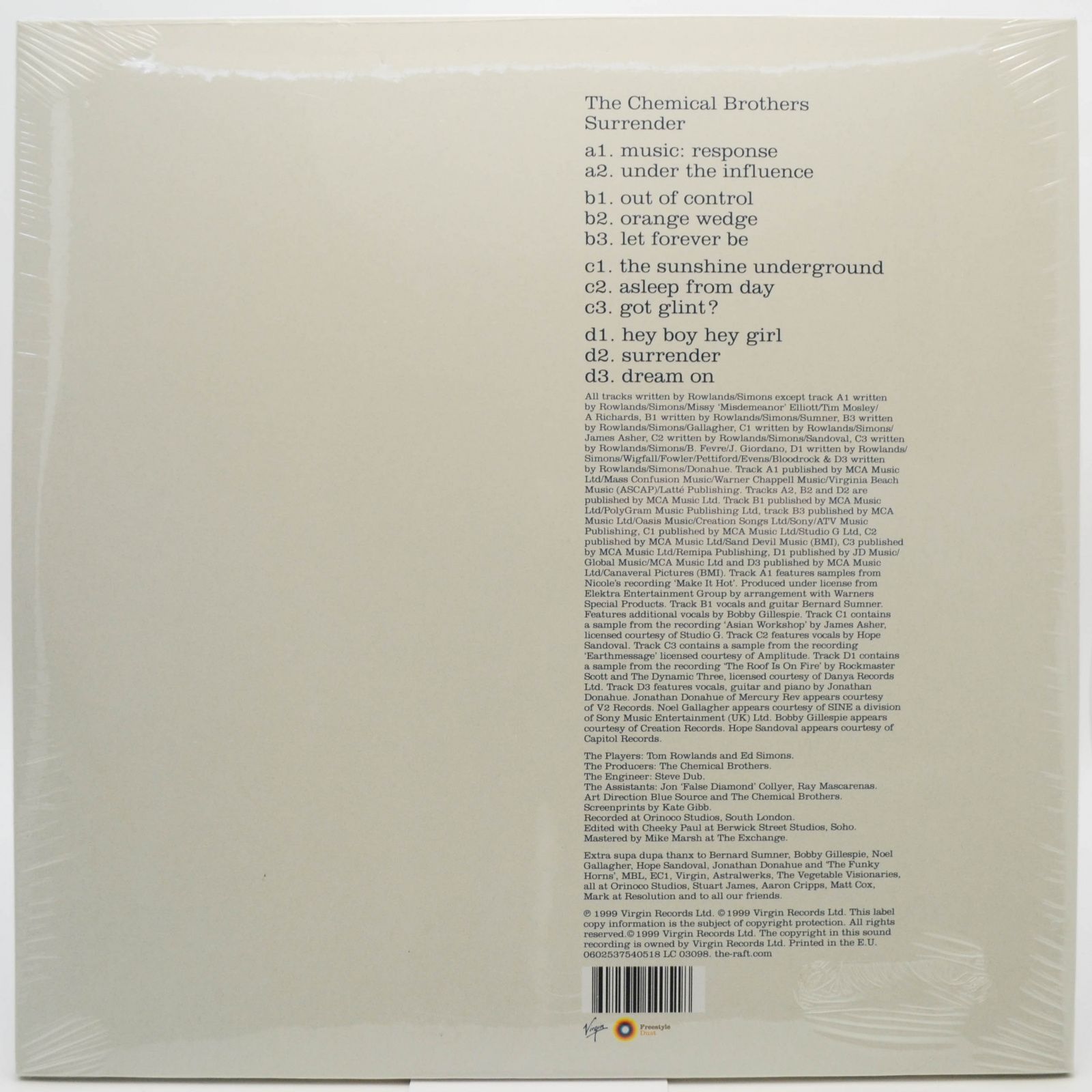 Chemical Brothers — Surrender (2LP), 1999