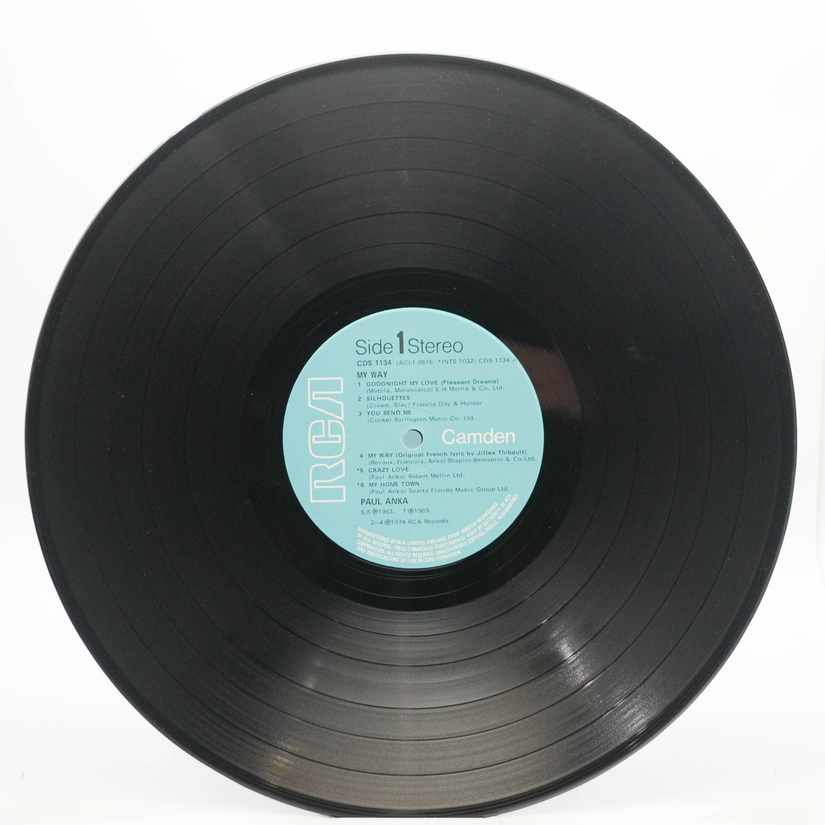 Paul Anka — My Way (UK), 1974