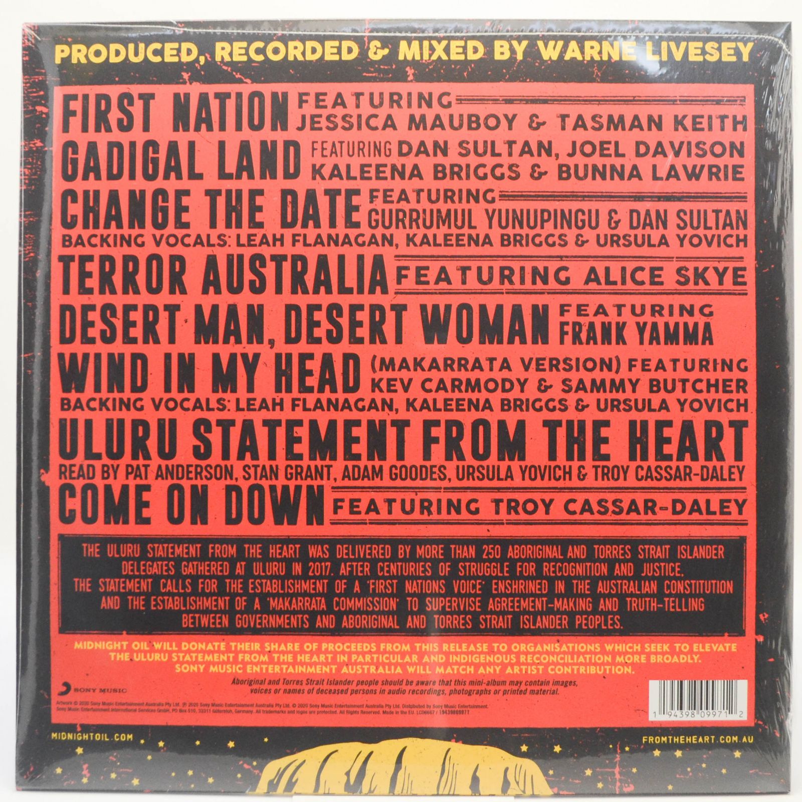 Midnight Oil — The Makarrata Project, 2020