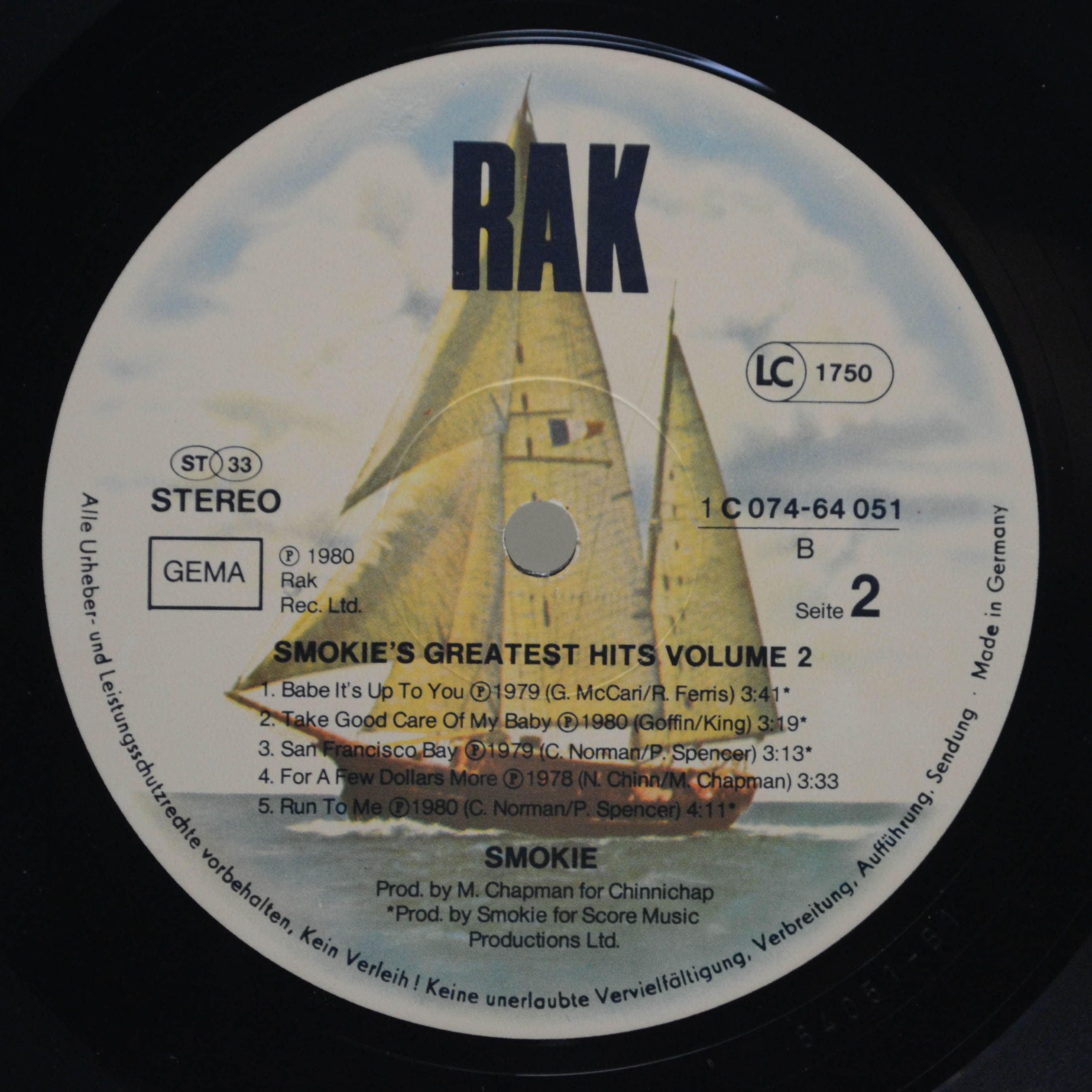 Smokie — Greatest Hits Volume 2, 1980