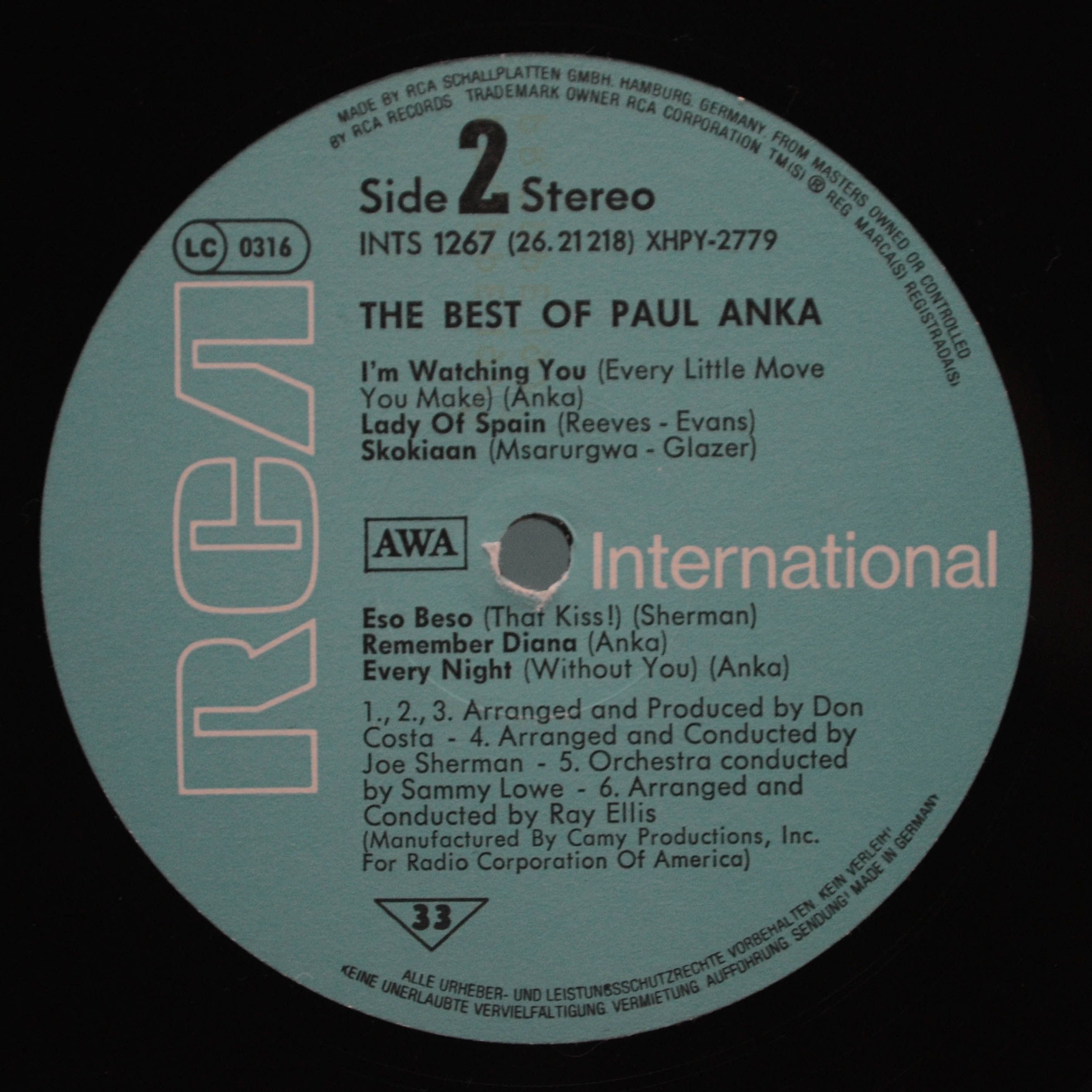 Paul Anka — The Best Of Paul Anka, 1976