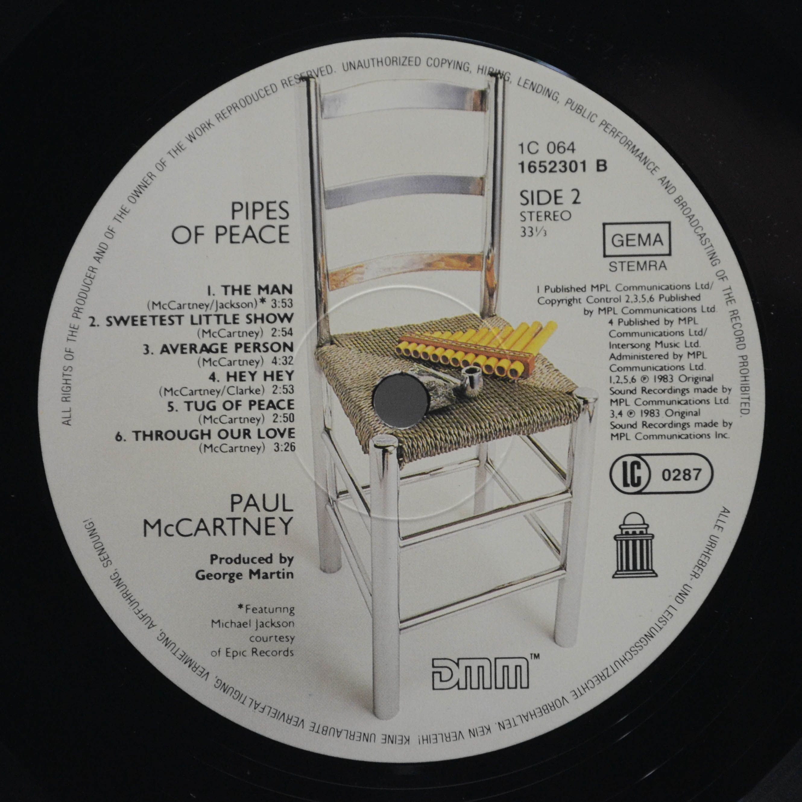 Paul McCartney — Pipes Of Peace, 1983