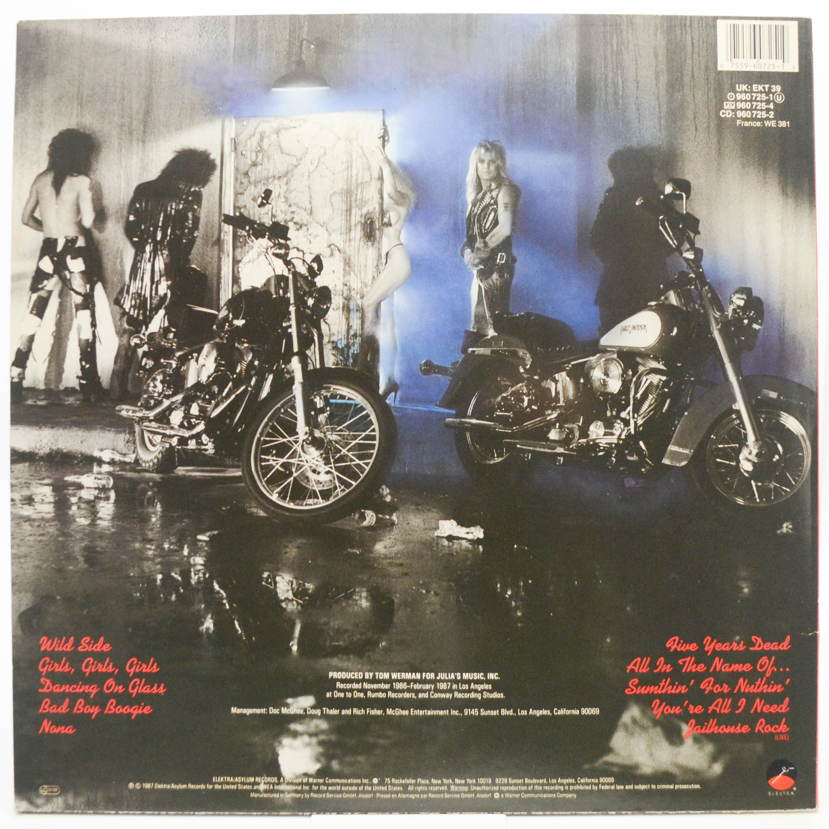 Mötley Crüe — Girls, Girls, Girls, 1987