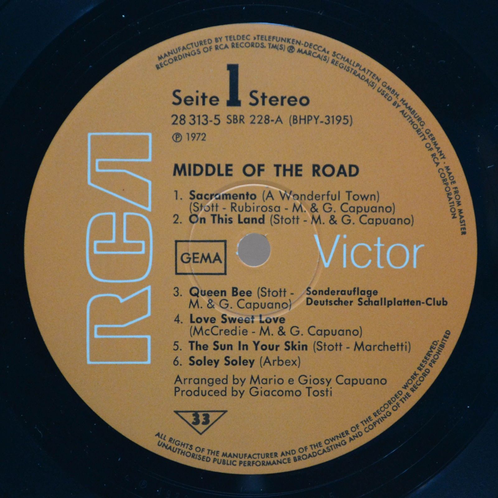 Middle Of The Road — Sacramento, 1972