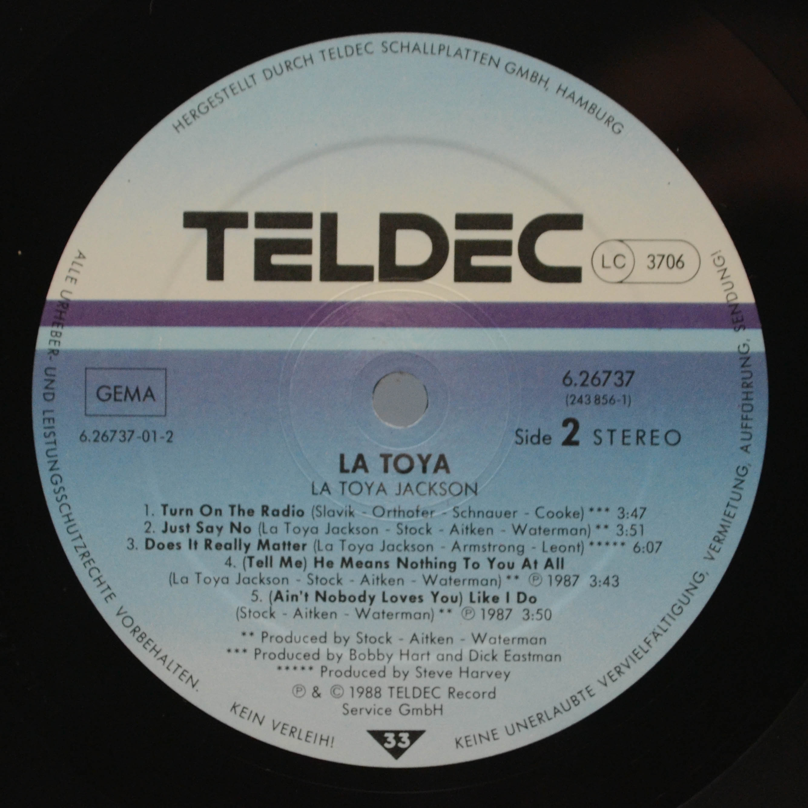 La Toya Jackson — La Toya, 1988