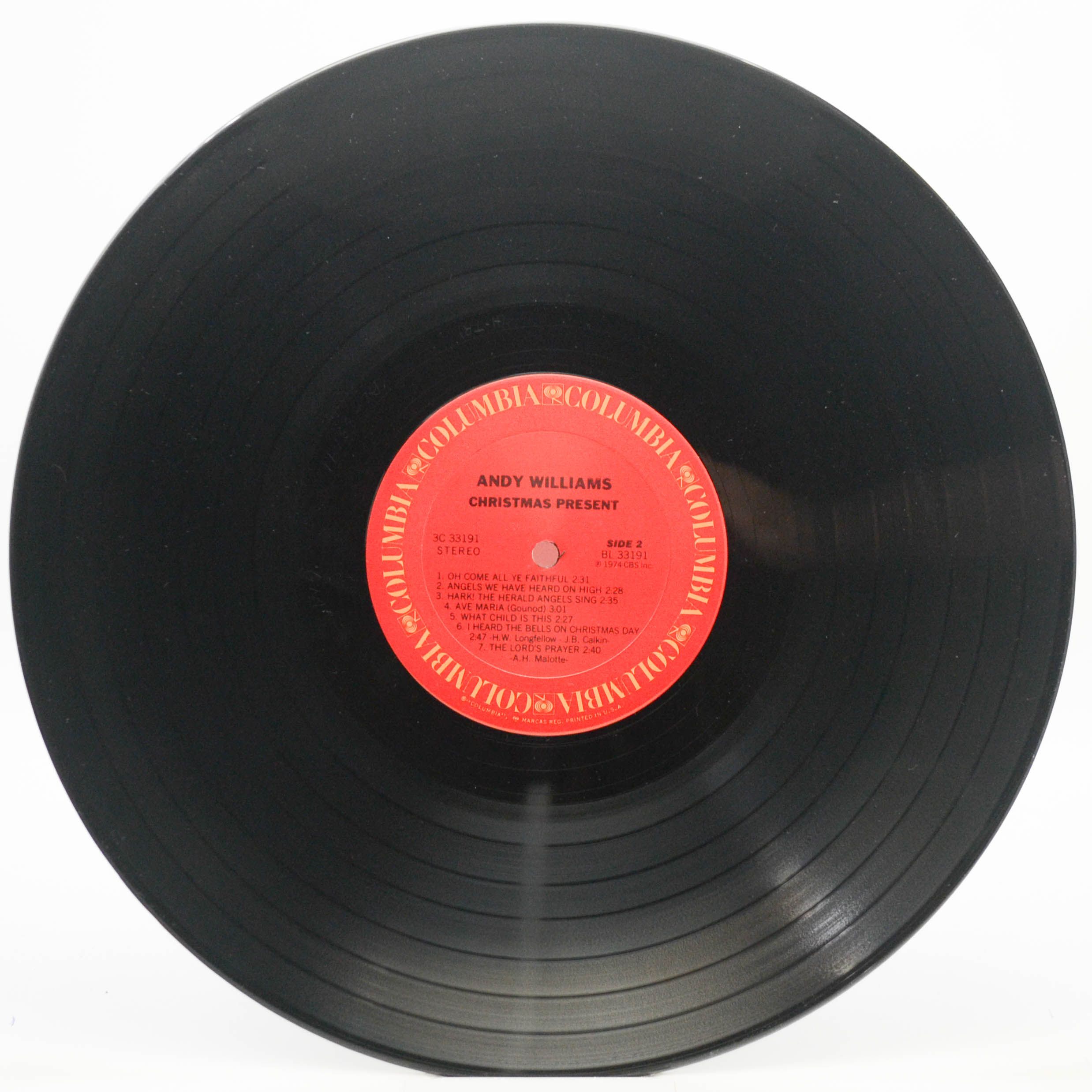 Andy Williams — Christmas Present (USA), 1974
