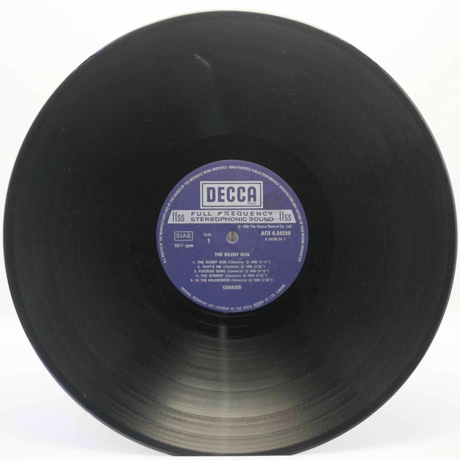 Genesis — The Silent Sun, 1969