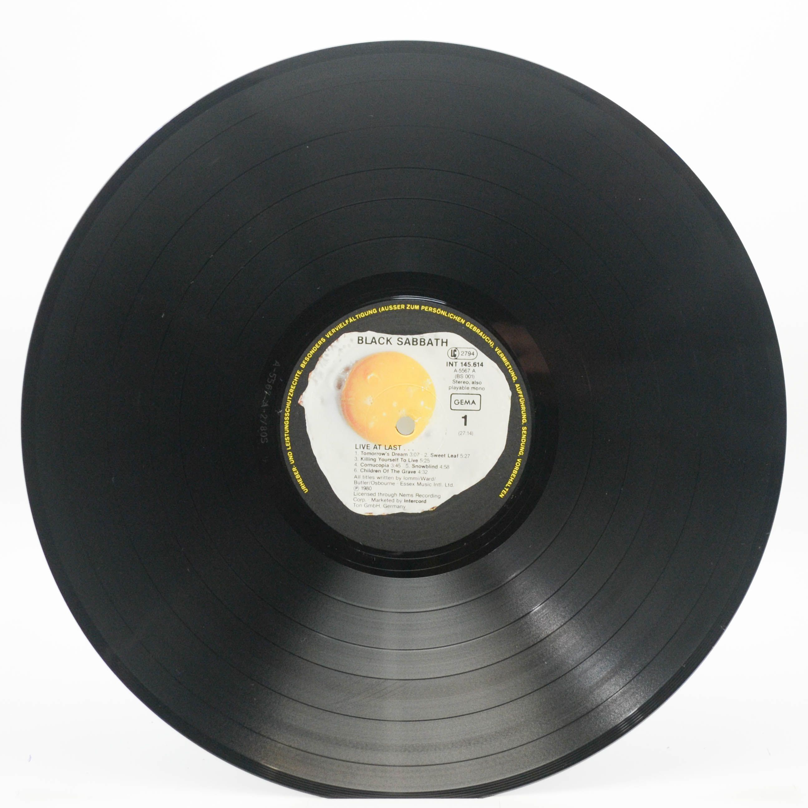 Black Sabbath — Live At Last, 1980