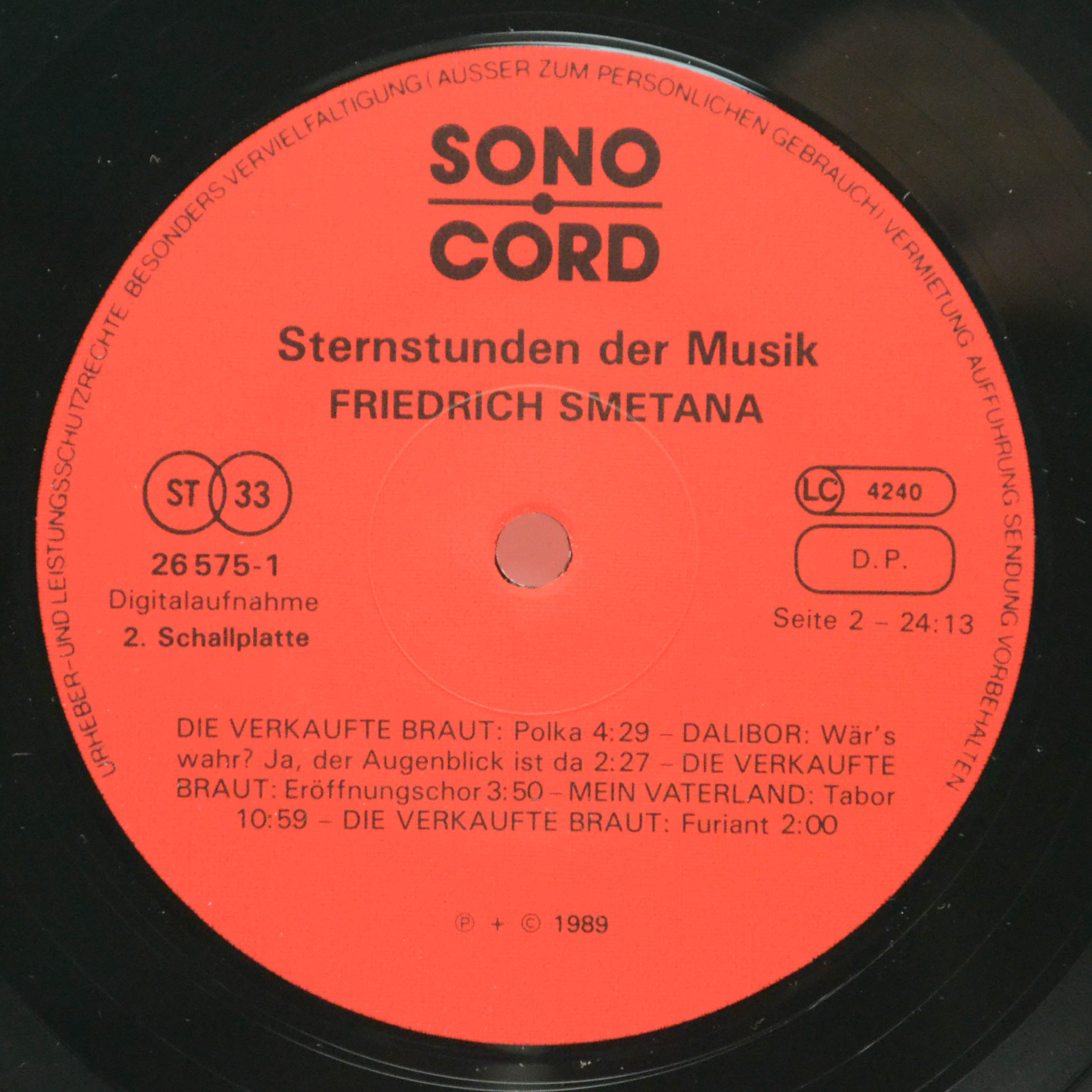 Smetana — Sternstunden Der Musik (2LP), 1989