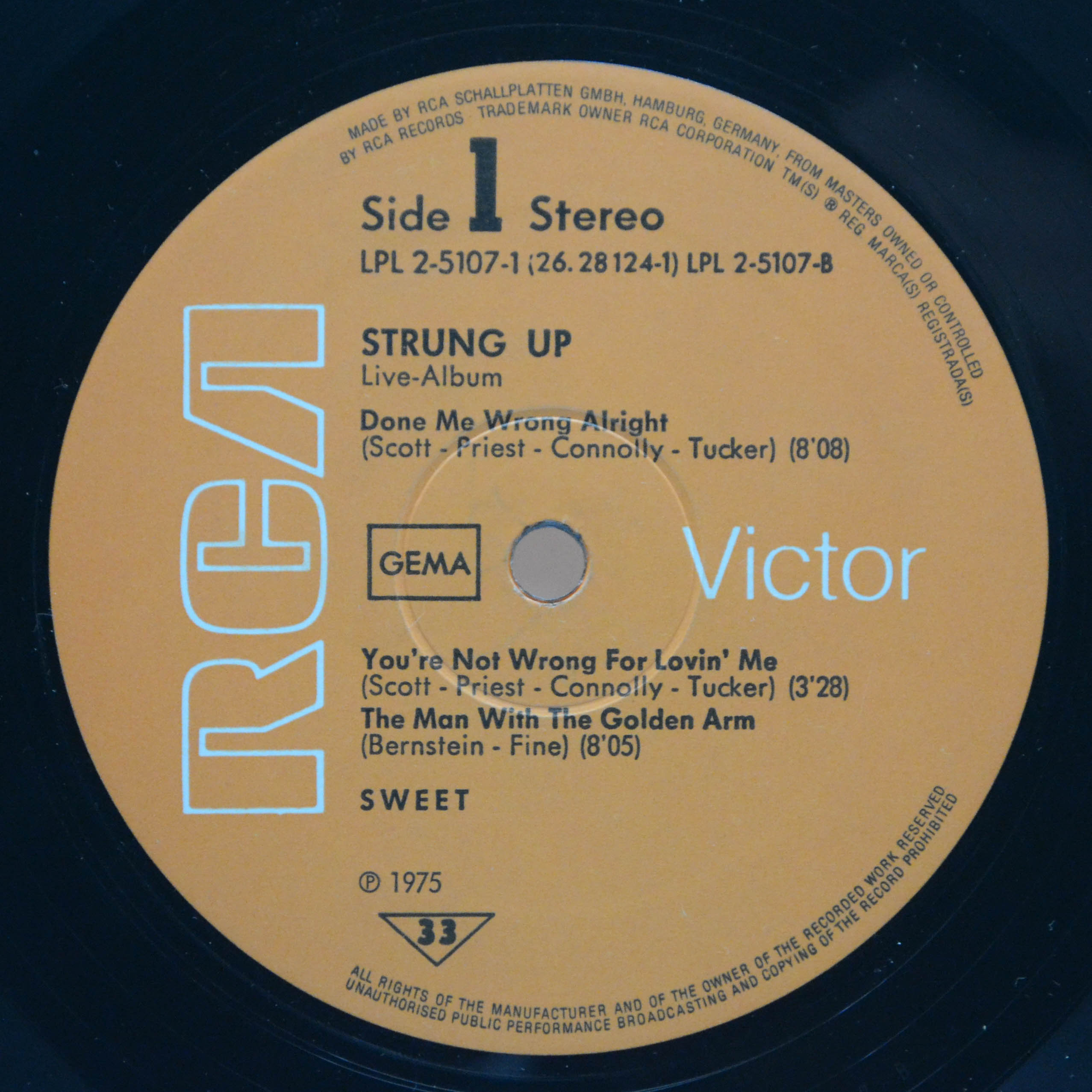 Sweet — Strung Up (2LP), 1975