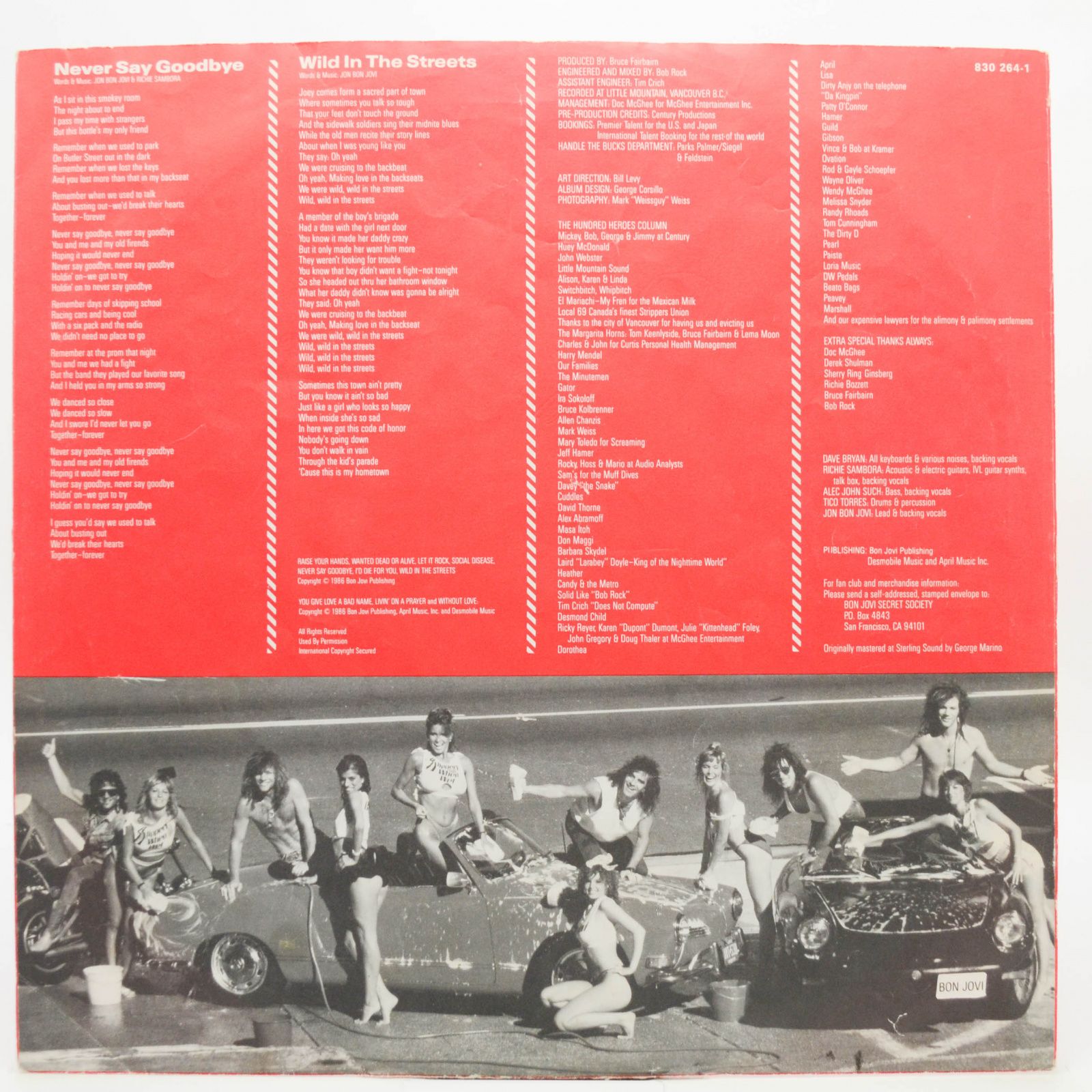 Bon Jovi — Slippery When Wet, 1986