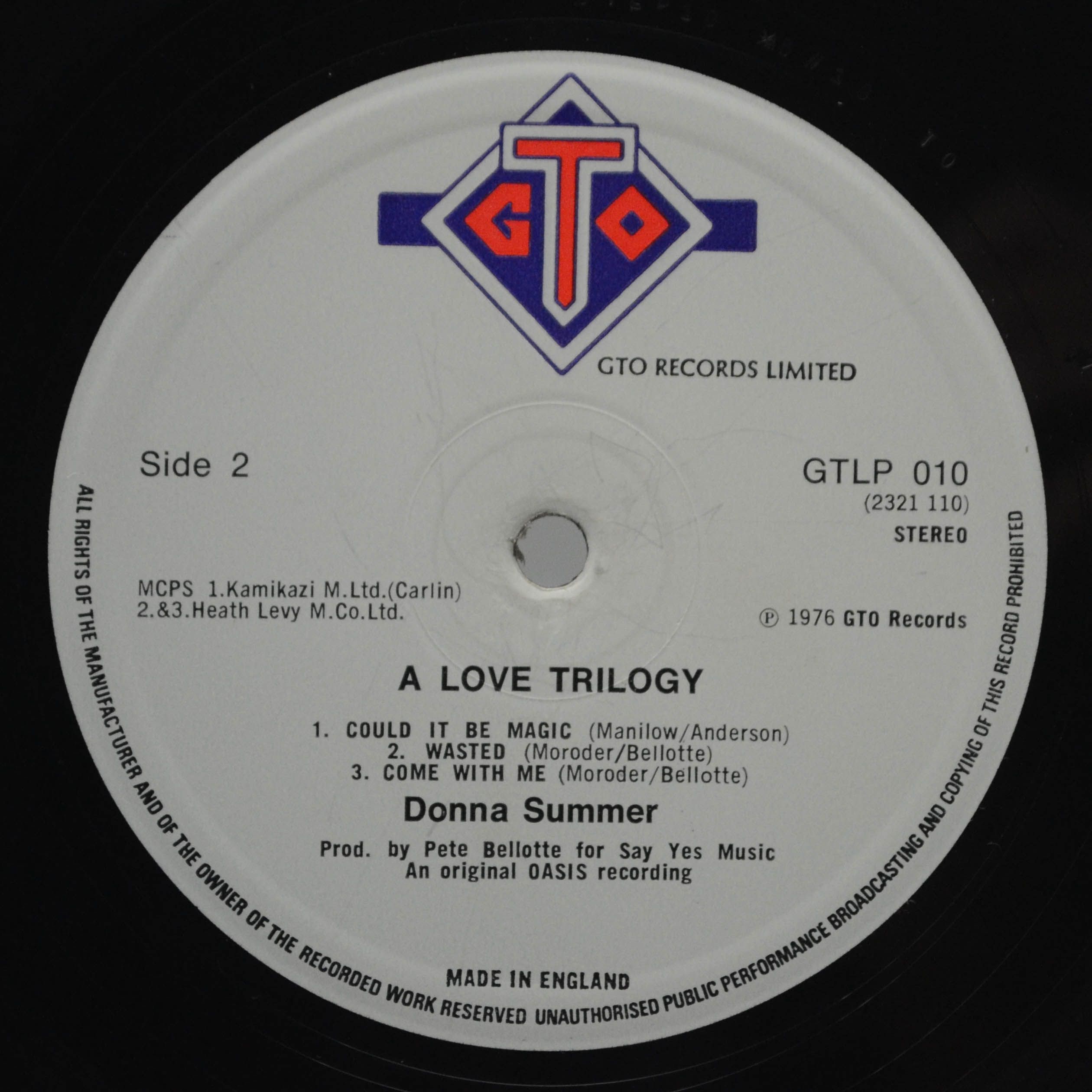 Donna Summer — A Love Trilogy, 1976