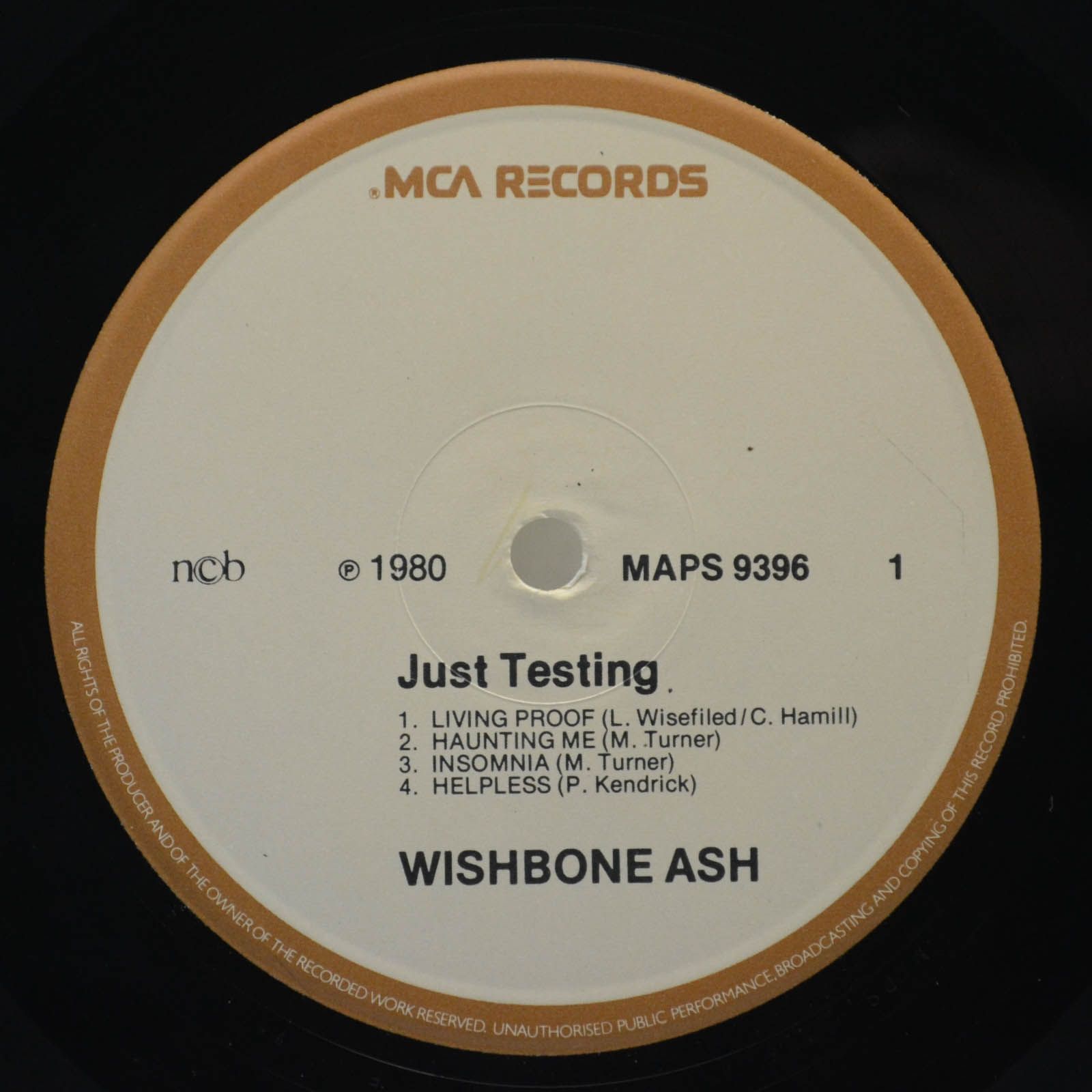 Wishbone Ash — Just Testing, 1980