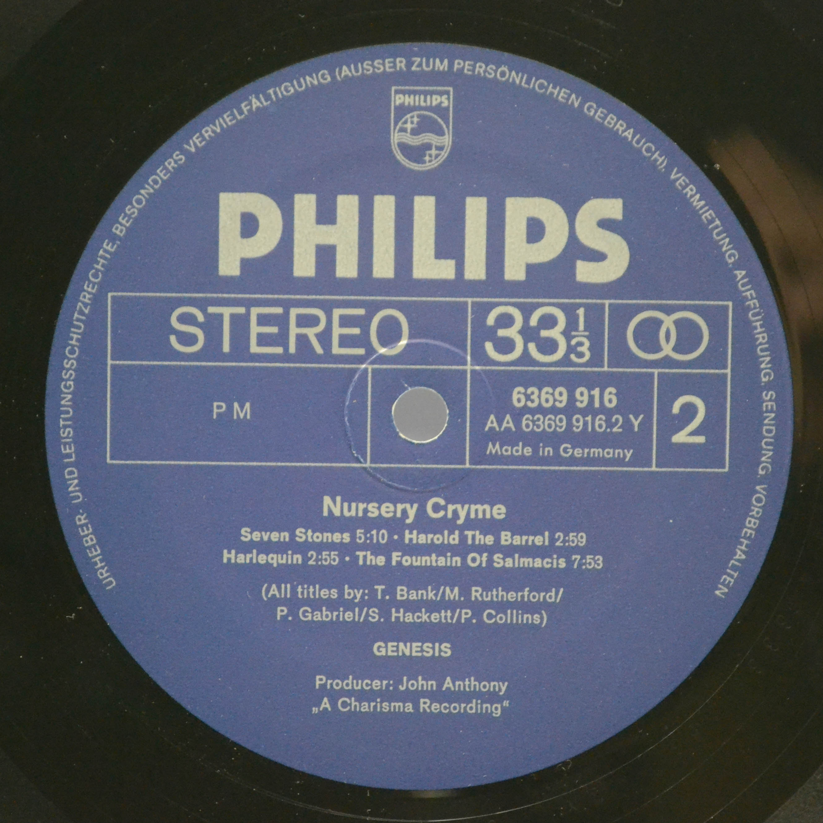 Genesis — Nursery Cryme, 1971