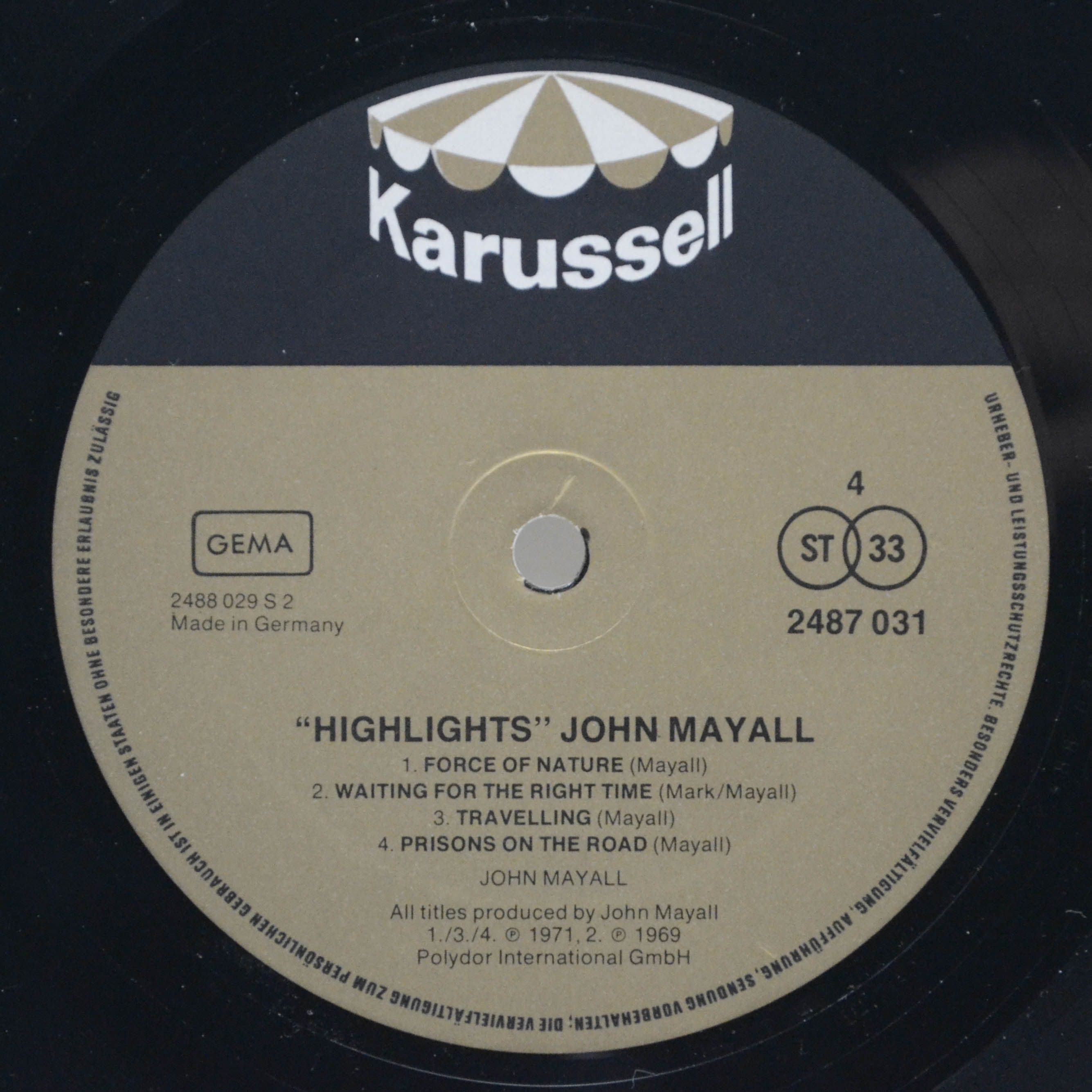 John Mayall — Highlights (2LP), 1971