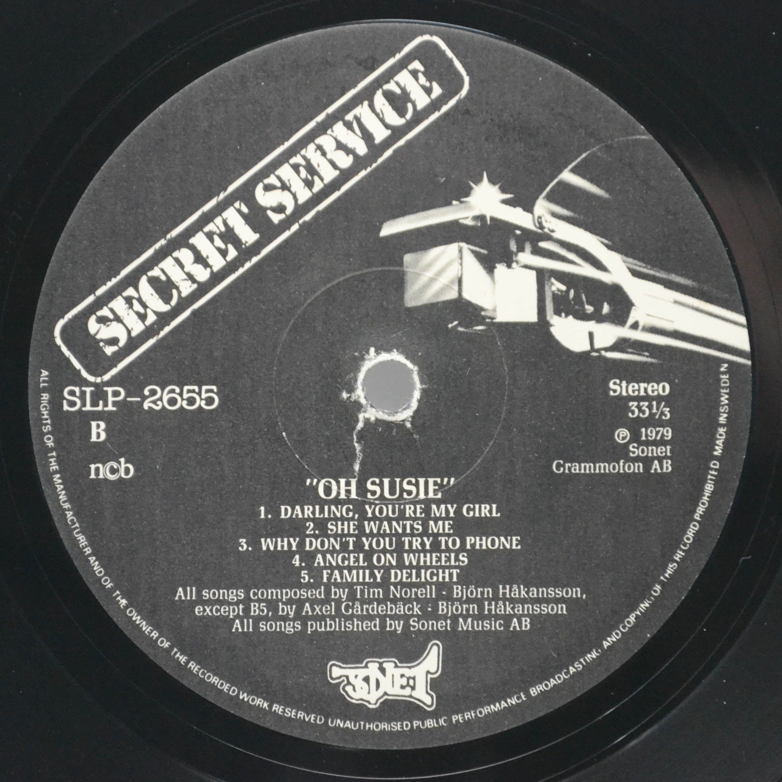 Secret Service — Oh Susie (1-st, Sweden), 1979