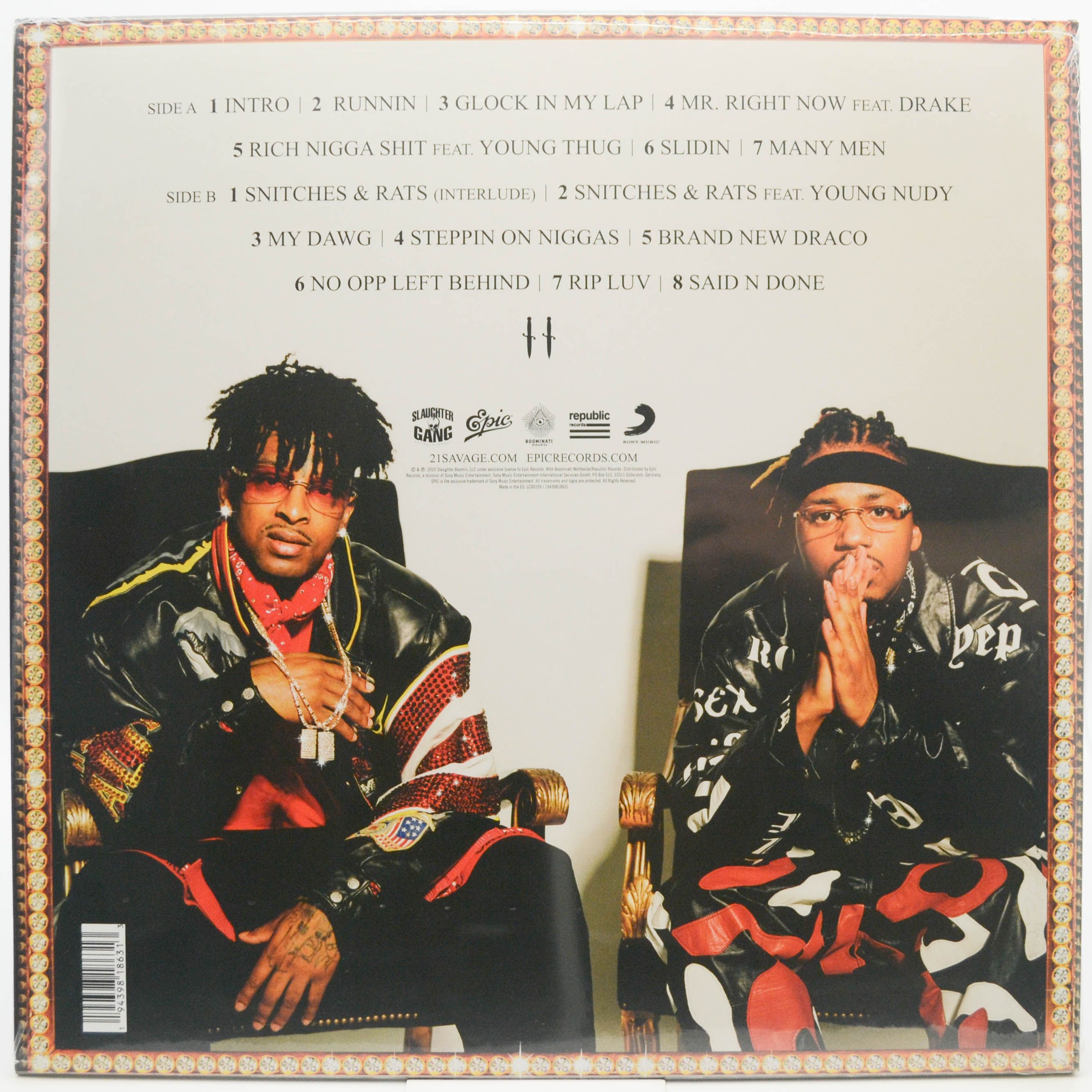 21 Savage & Metro Boomin — Savage Mode II, 2020