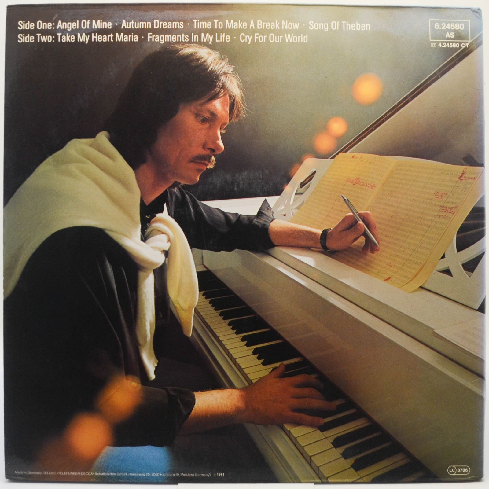 Frank Duval & Orchestra — Angel Of Mine, 1981