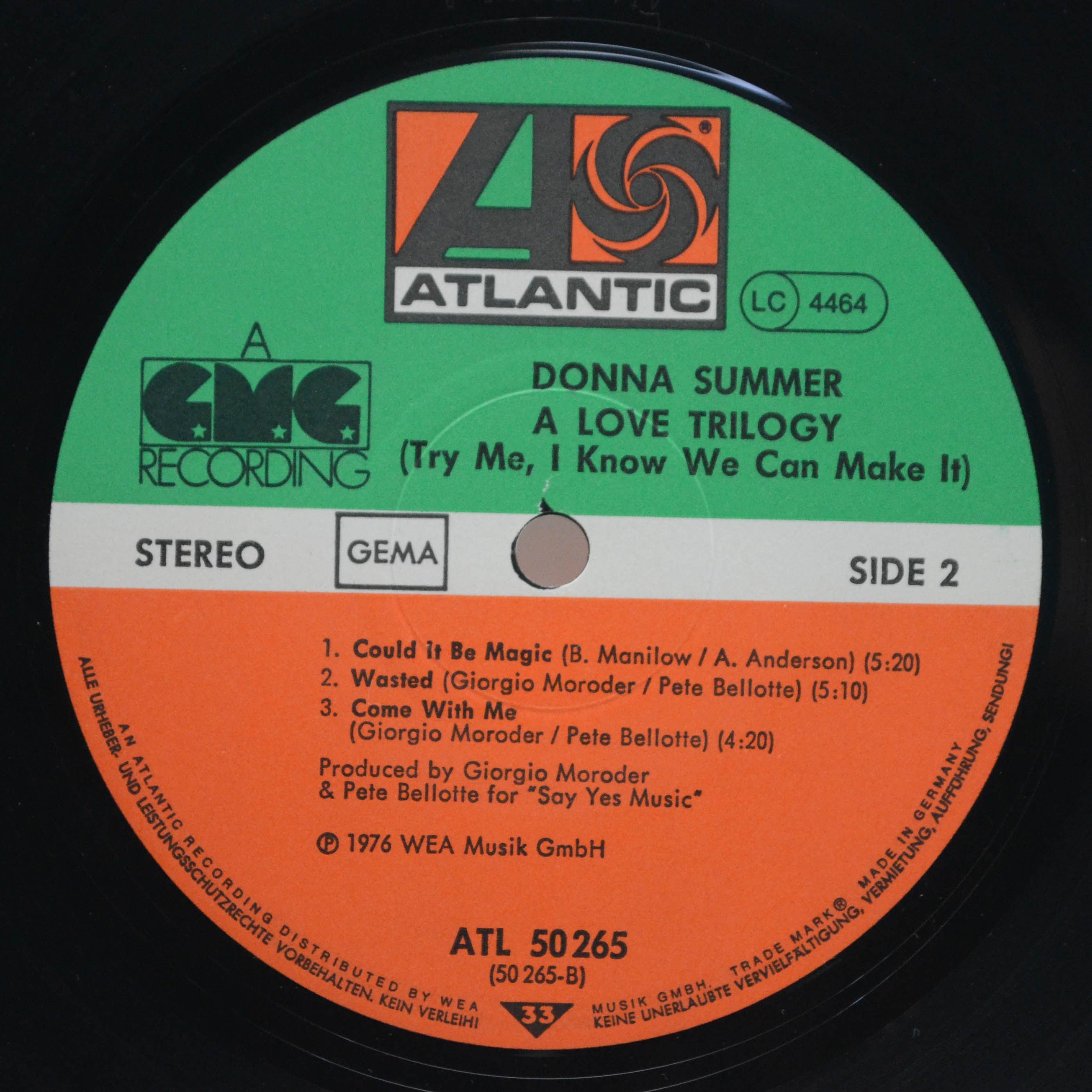 Donna Summer — A Love Trilogy, 1976
