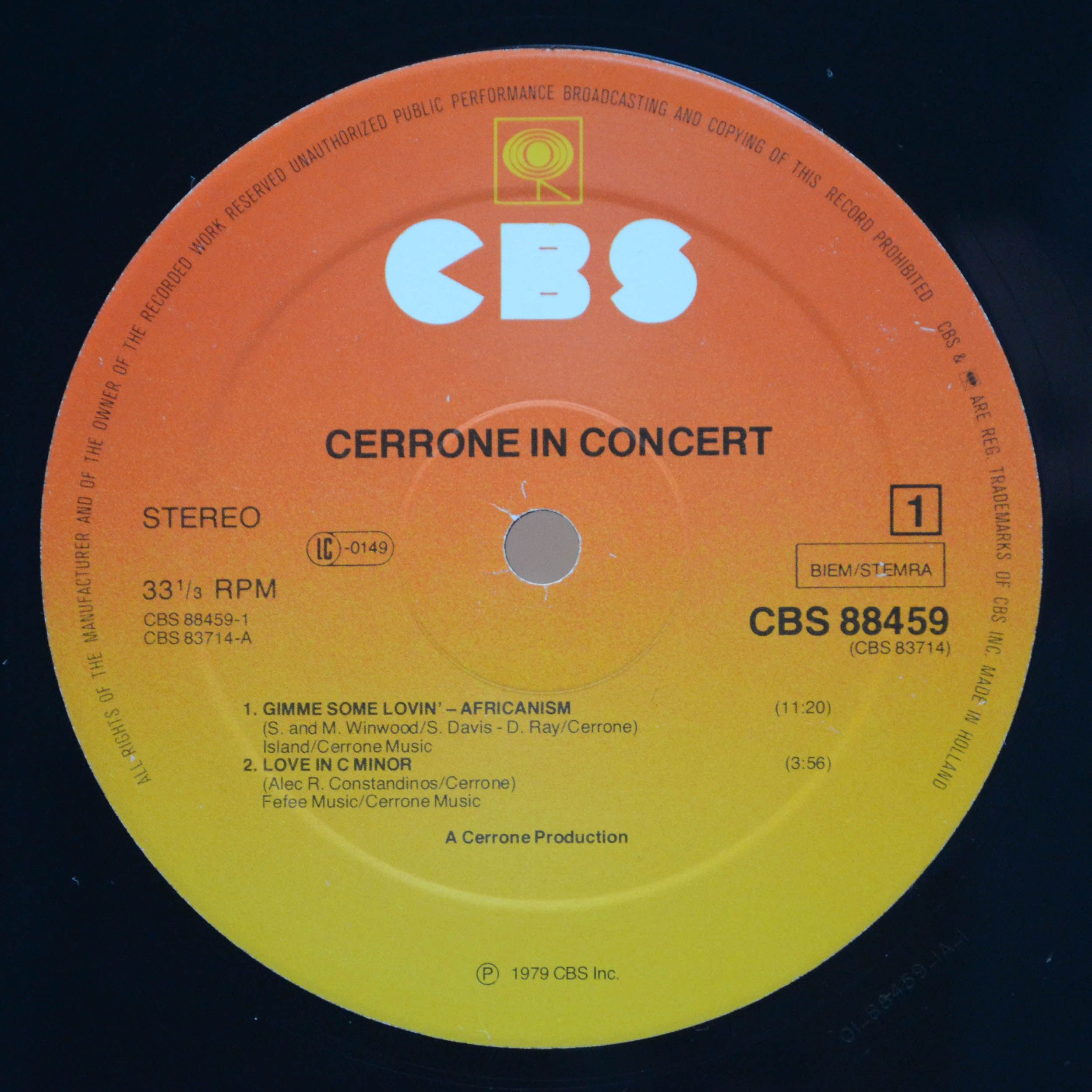 Cerrone — In Concert (2LP), 1979