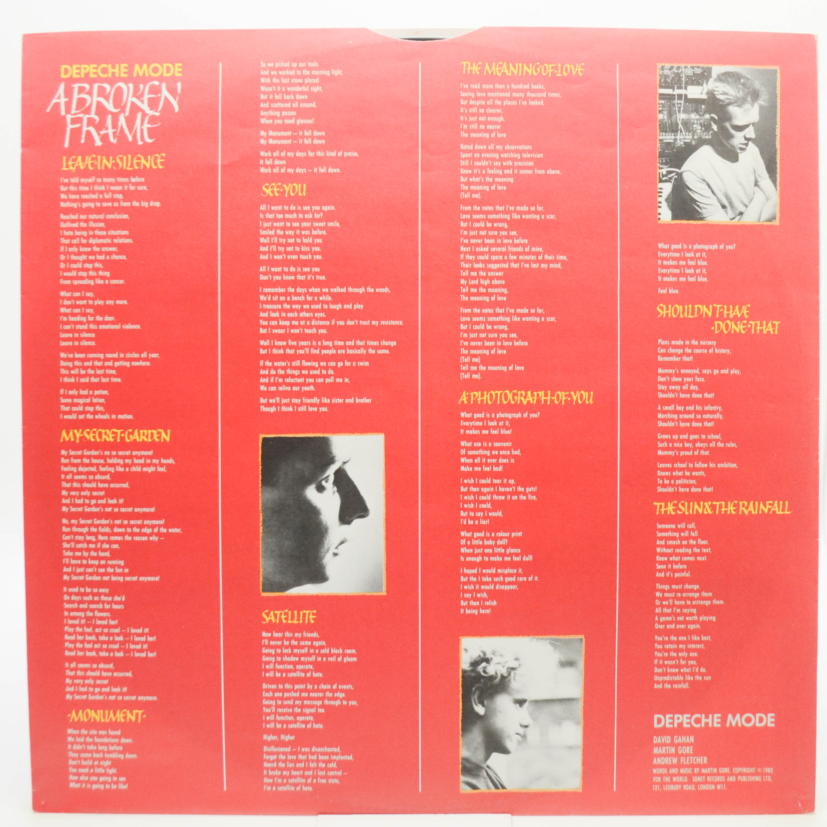 Depeche Mode — A Broken Frame, 1982