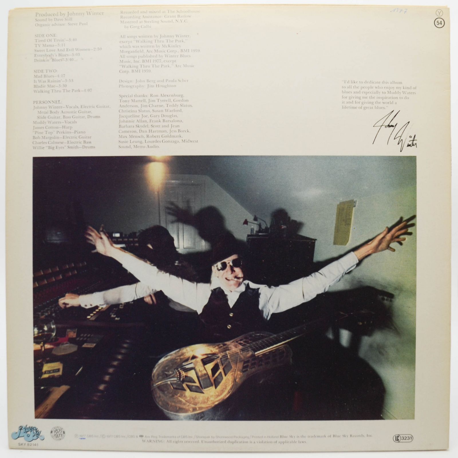 Johnny Winter — Nothin' But The Blues, 1977