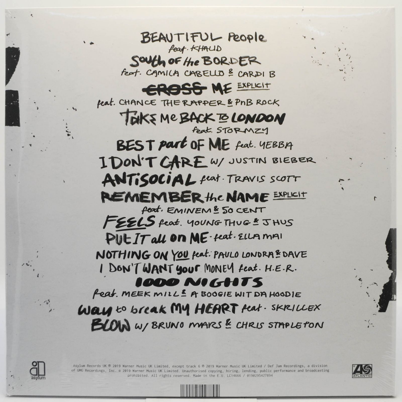 Ed Sheeran — No.6 Collaborations Project (2LP), 2015
