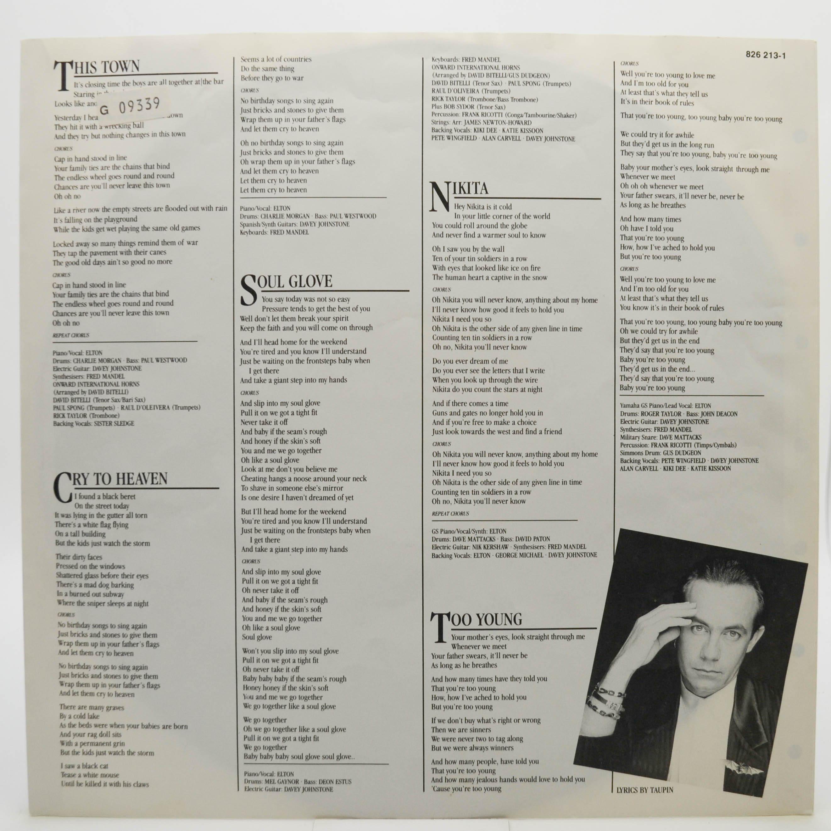 Elton John — Ice On Fire, 1985