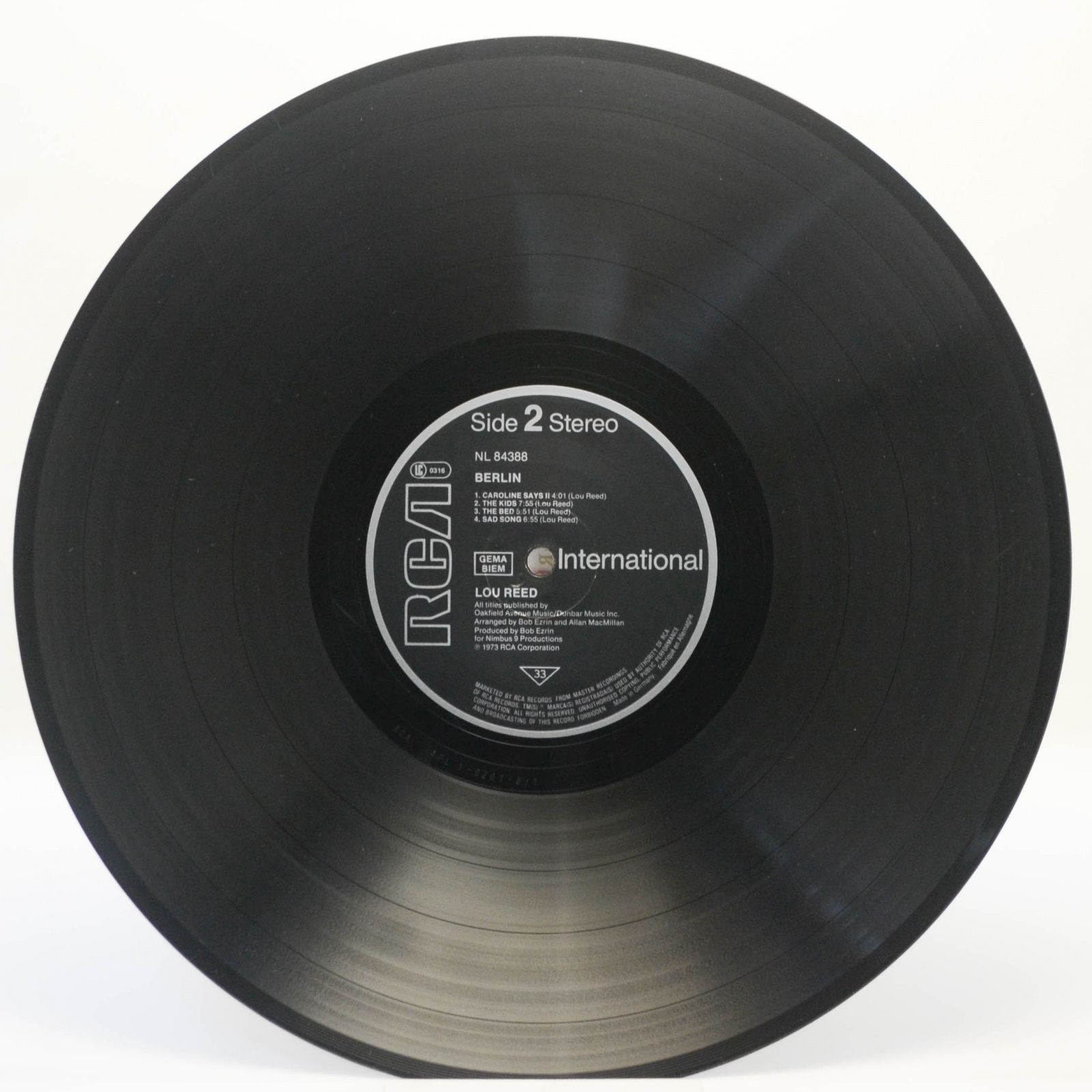 Lou Reed — Berlin, 1973