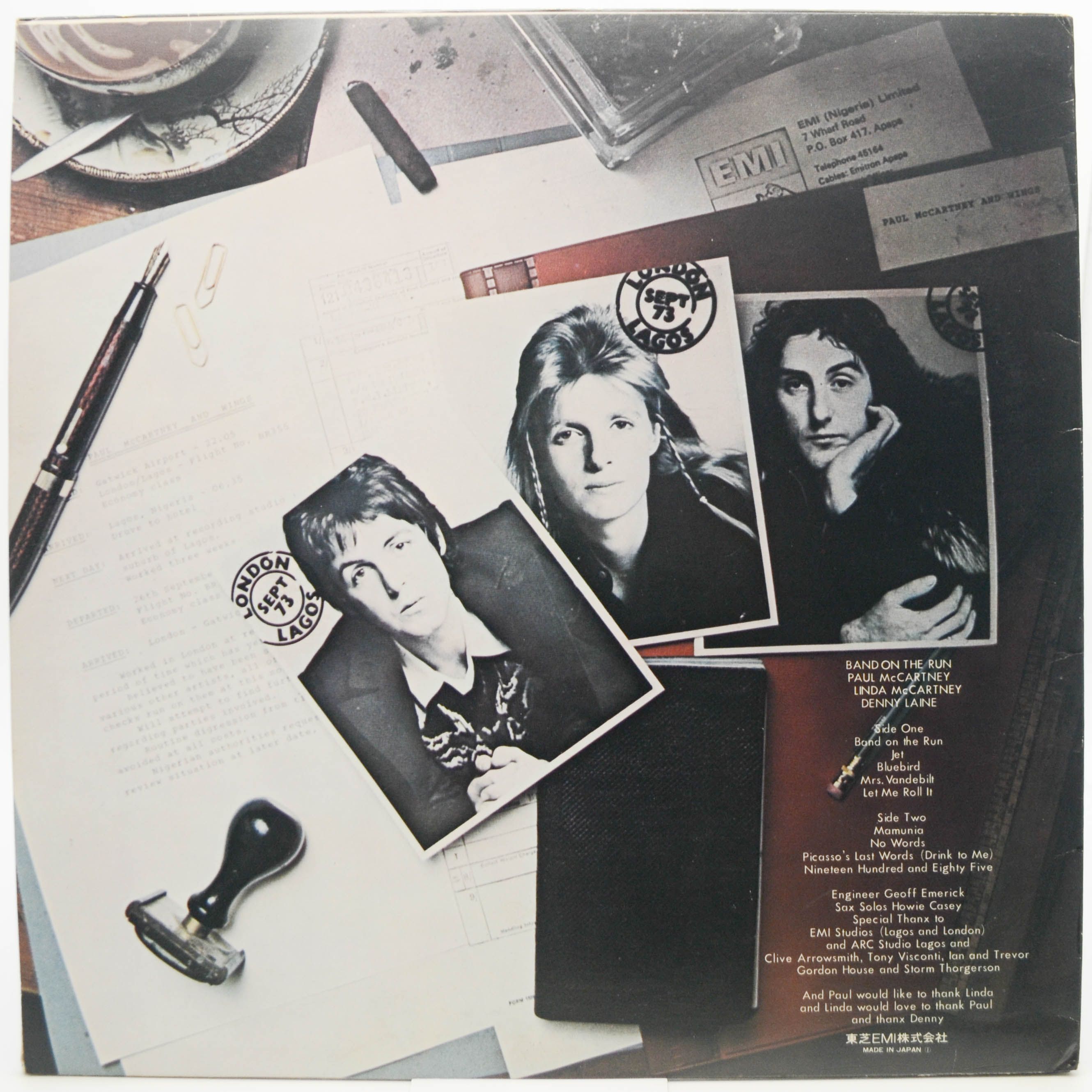 Paul McCartney And Wings — Band On The Run, 1973