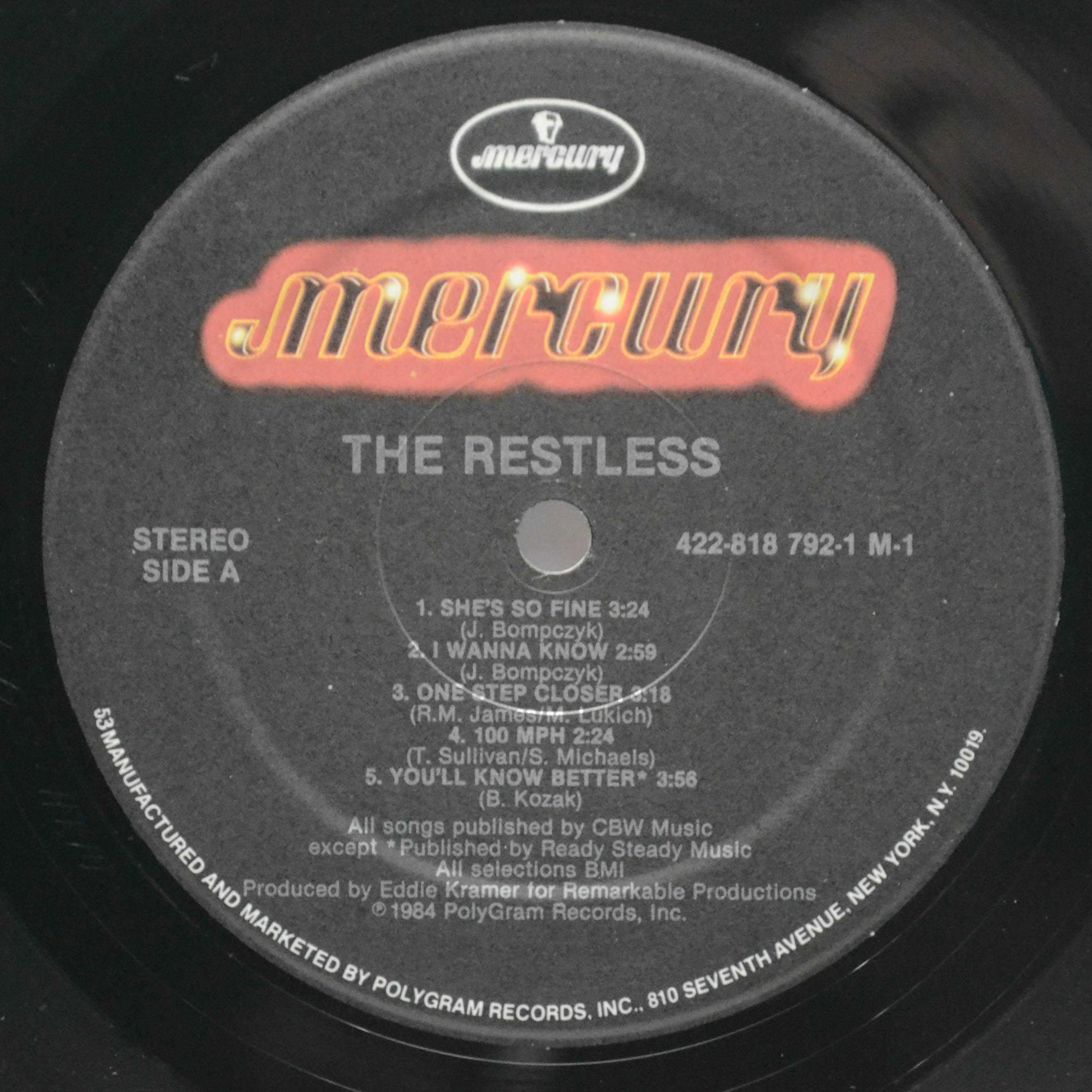 Restless — The Restless (USA), 1984