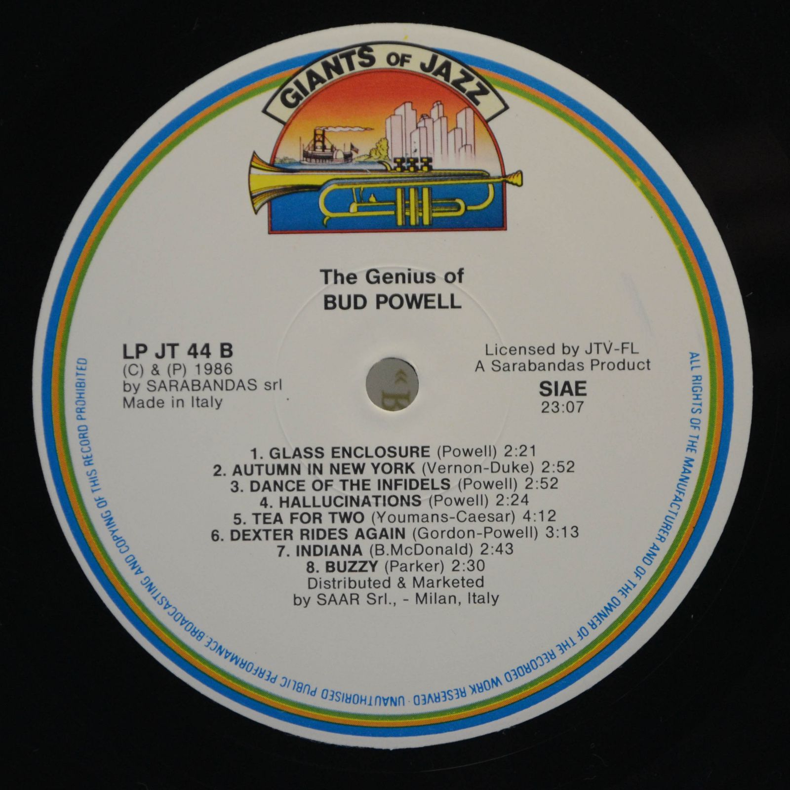 Bud Powell — The Genius Of Bud Powell, 1986