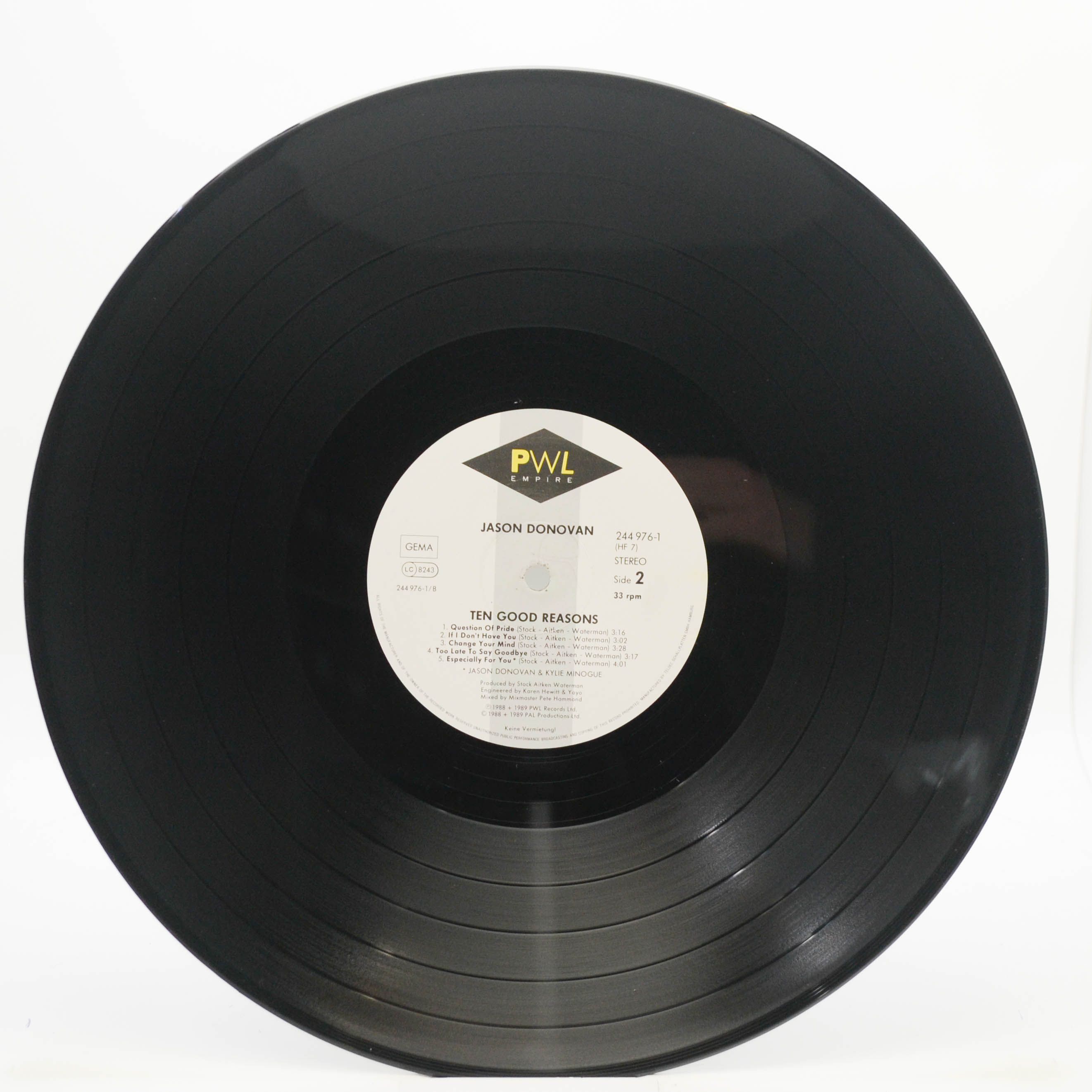 Jason Donovan — Ten Good Reasons, 1989