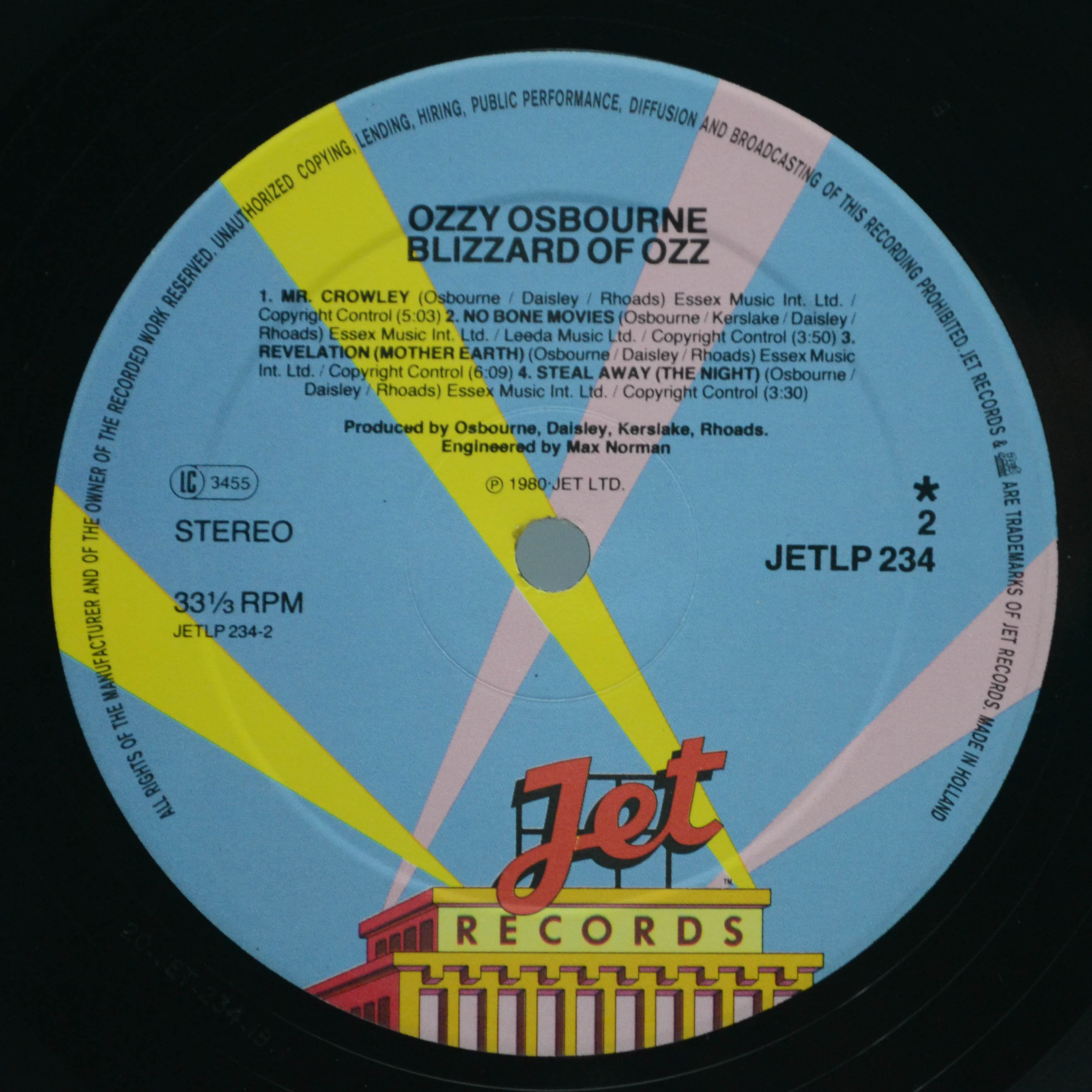 Ozzy Osbourne — Blizzard Of Ozz, 1980