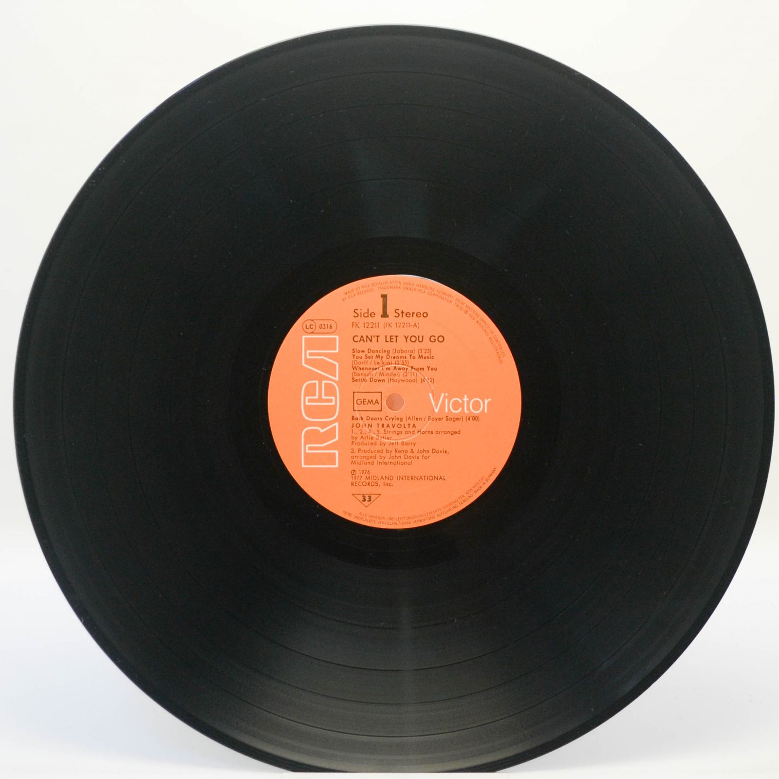 John Travolta — Can't Let You Go, 1977