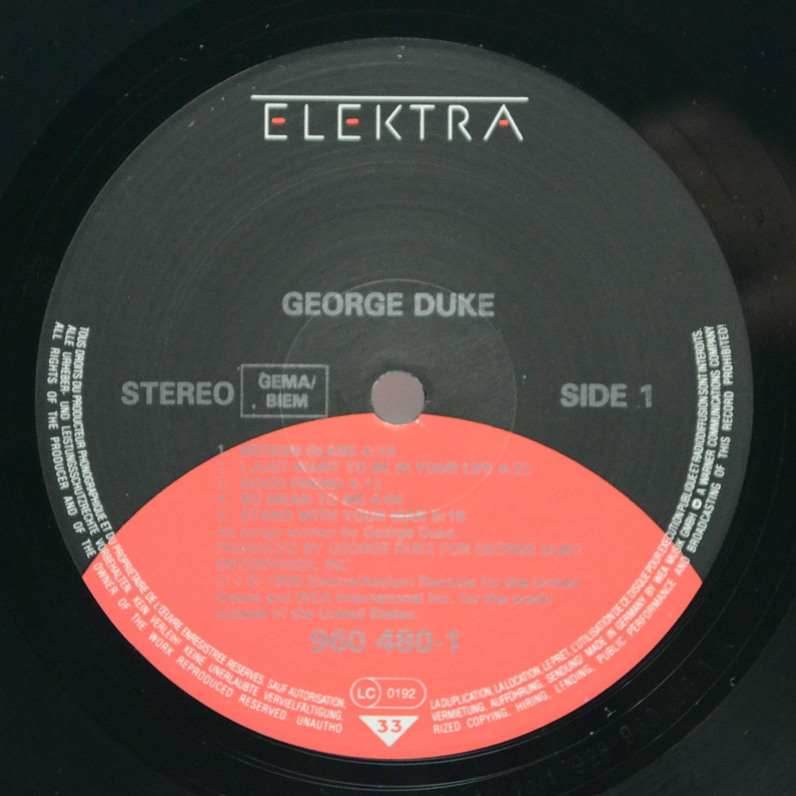 George Duke — George Duke, 1986