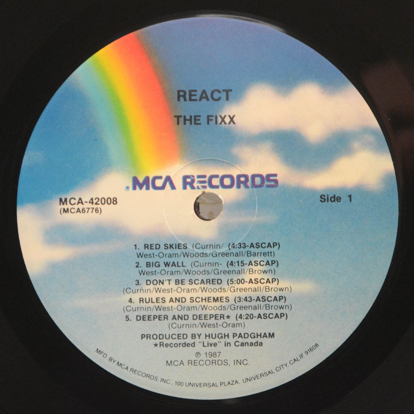 Fixx — React, 1987