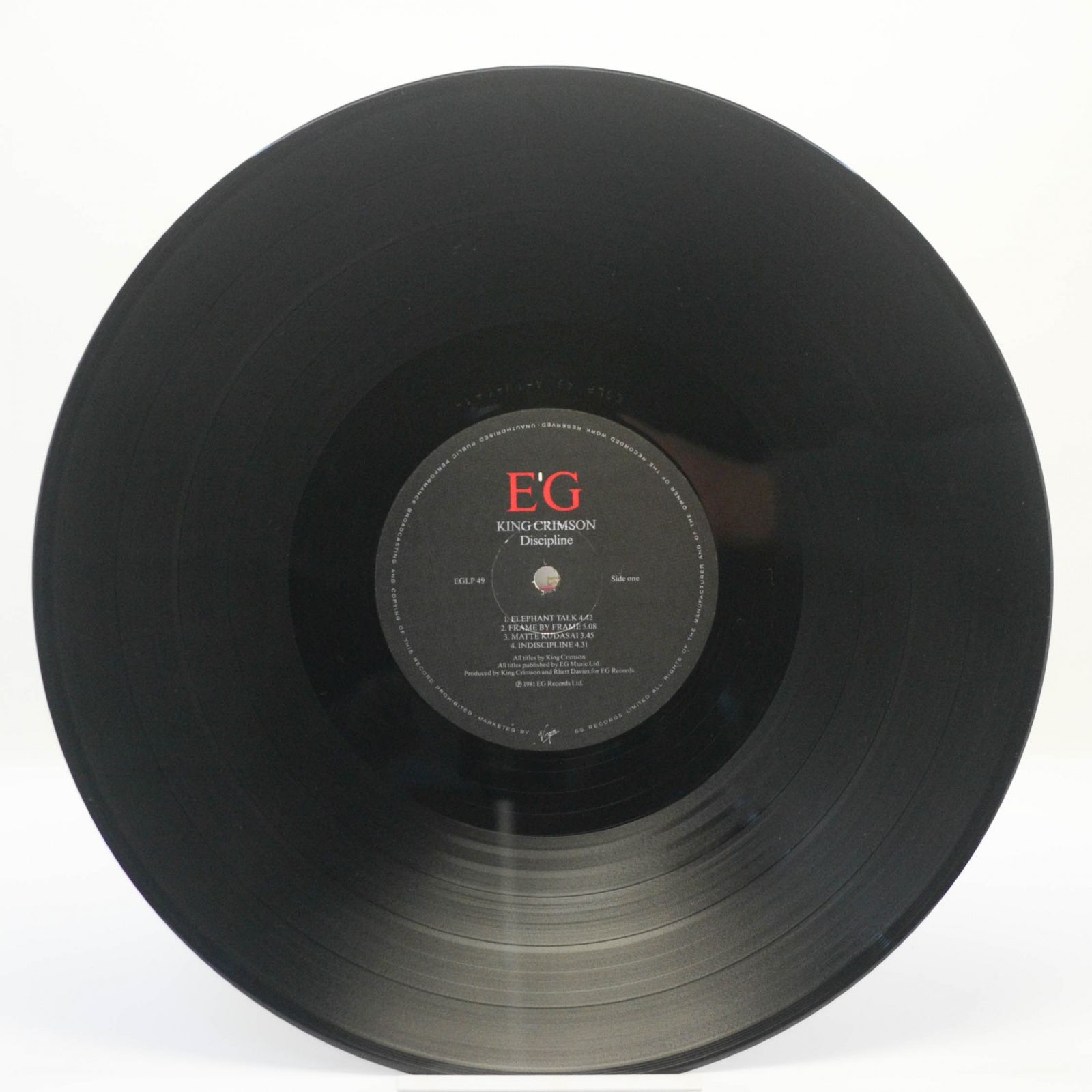 King Crimson — Discipline (UK), 1981