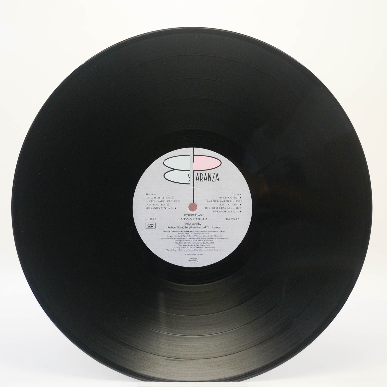 Robert Plant — Shaken 'N' Stirred, 1985