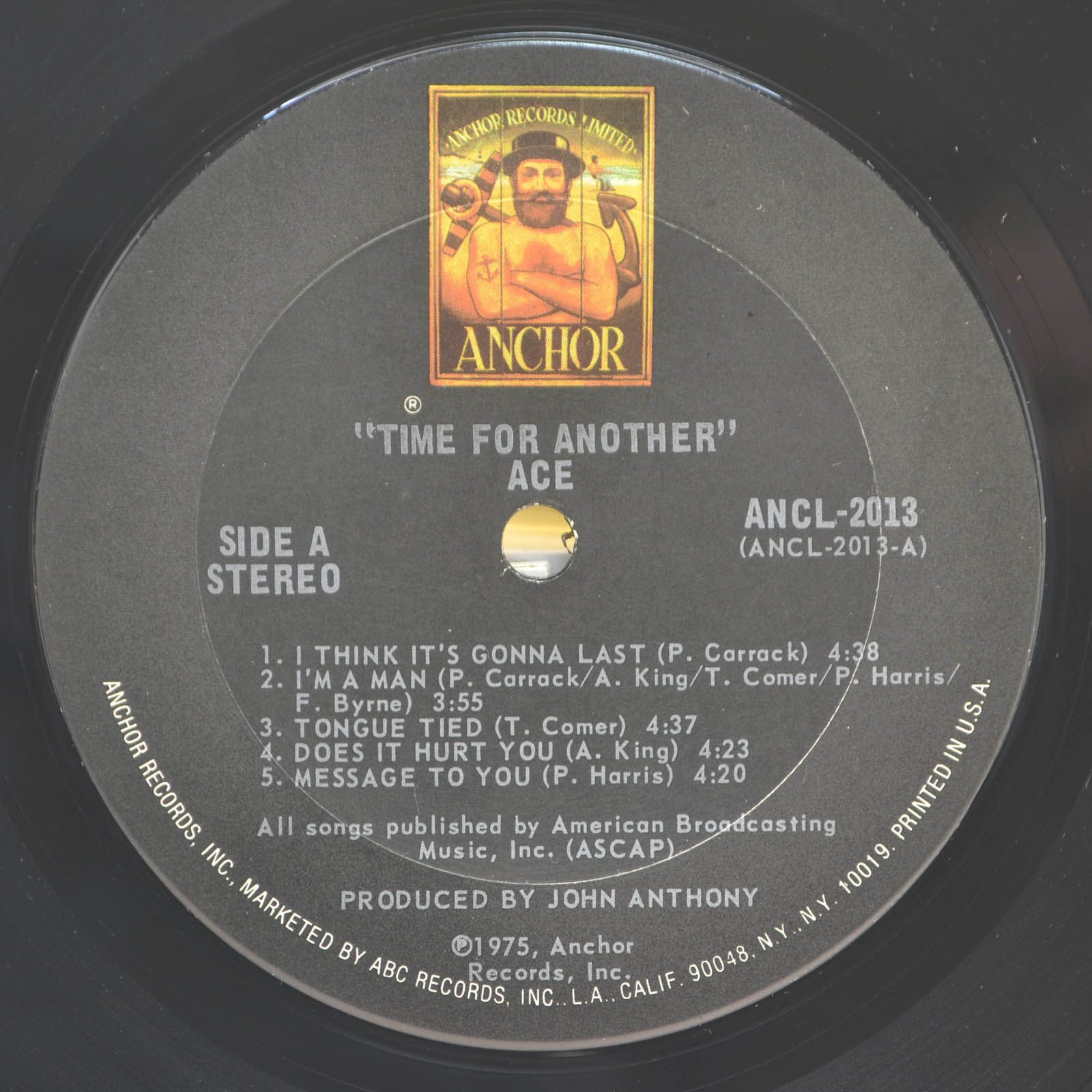 Ace — Time For Another (USA), 1975