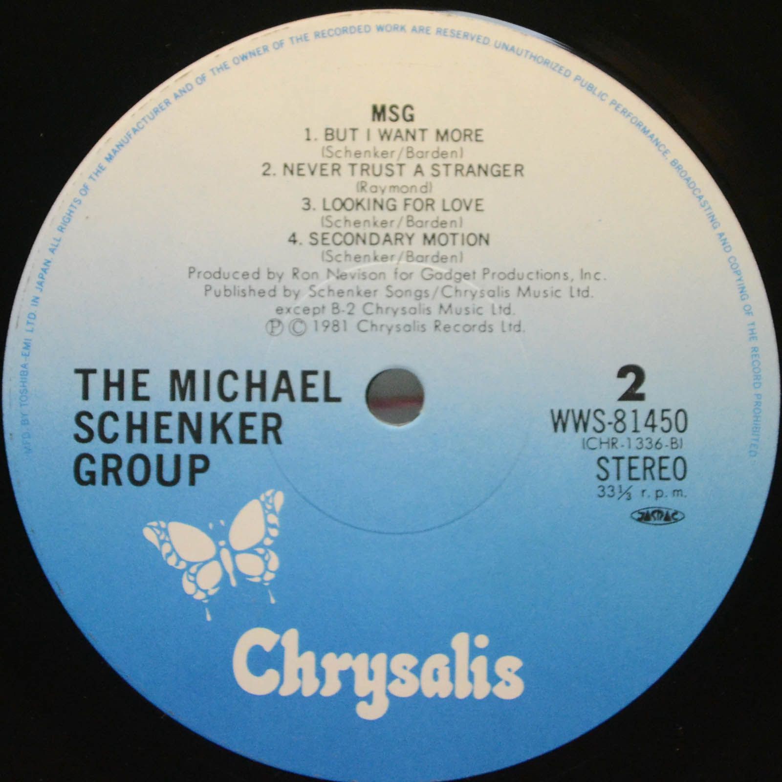 Michael Schenker Group — MSG, 1981