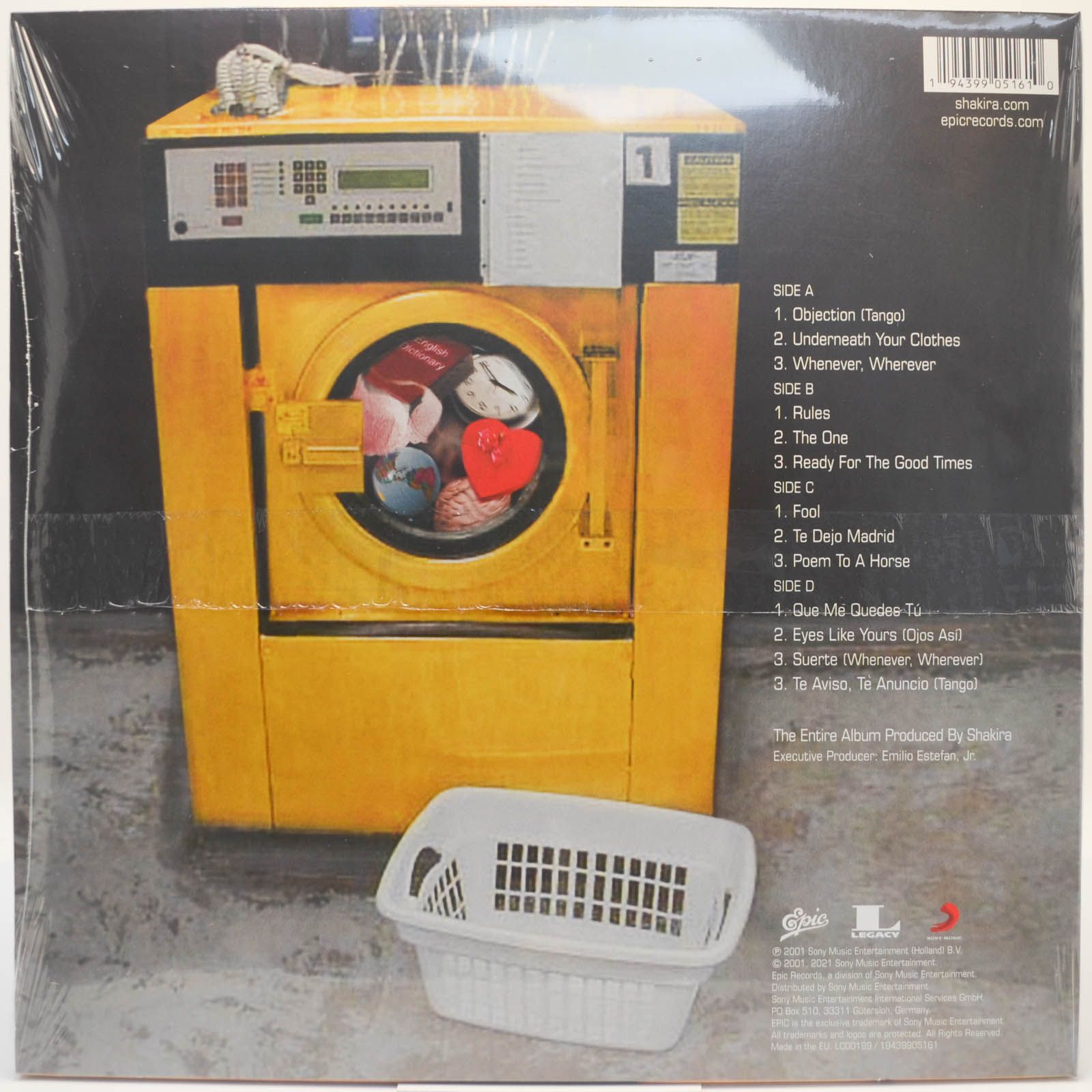 Shakira — Laundry Service (2LP), 2001